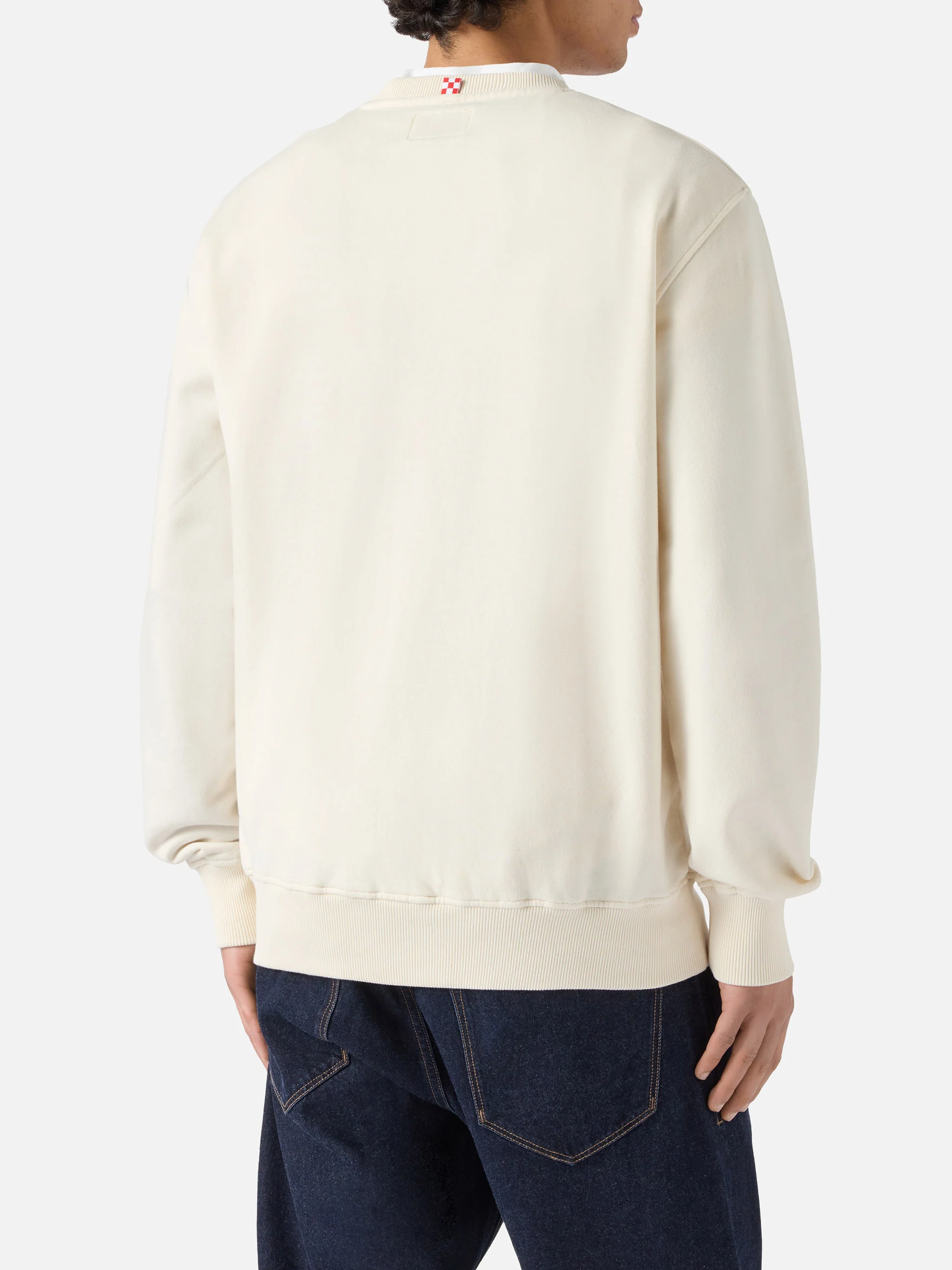 Cream Ponza sweatshirt with Starducks embroidery - Image 3
