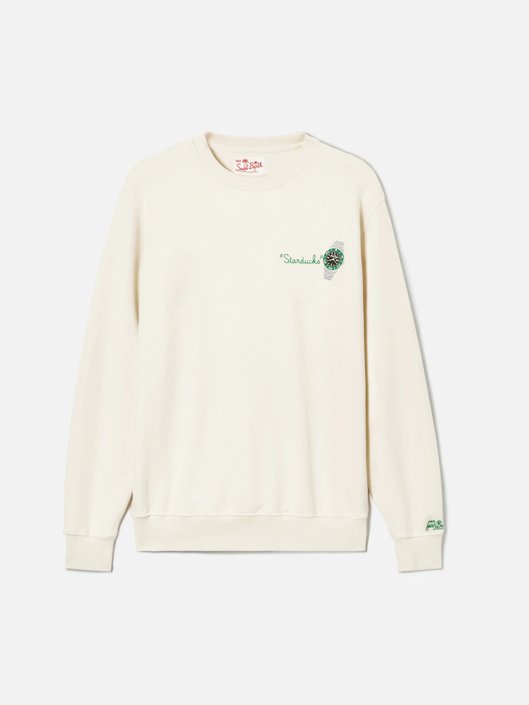 Cream Ponza sweatshirt with Starducks embroidery - Image 5