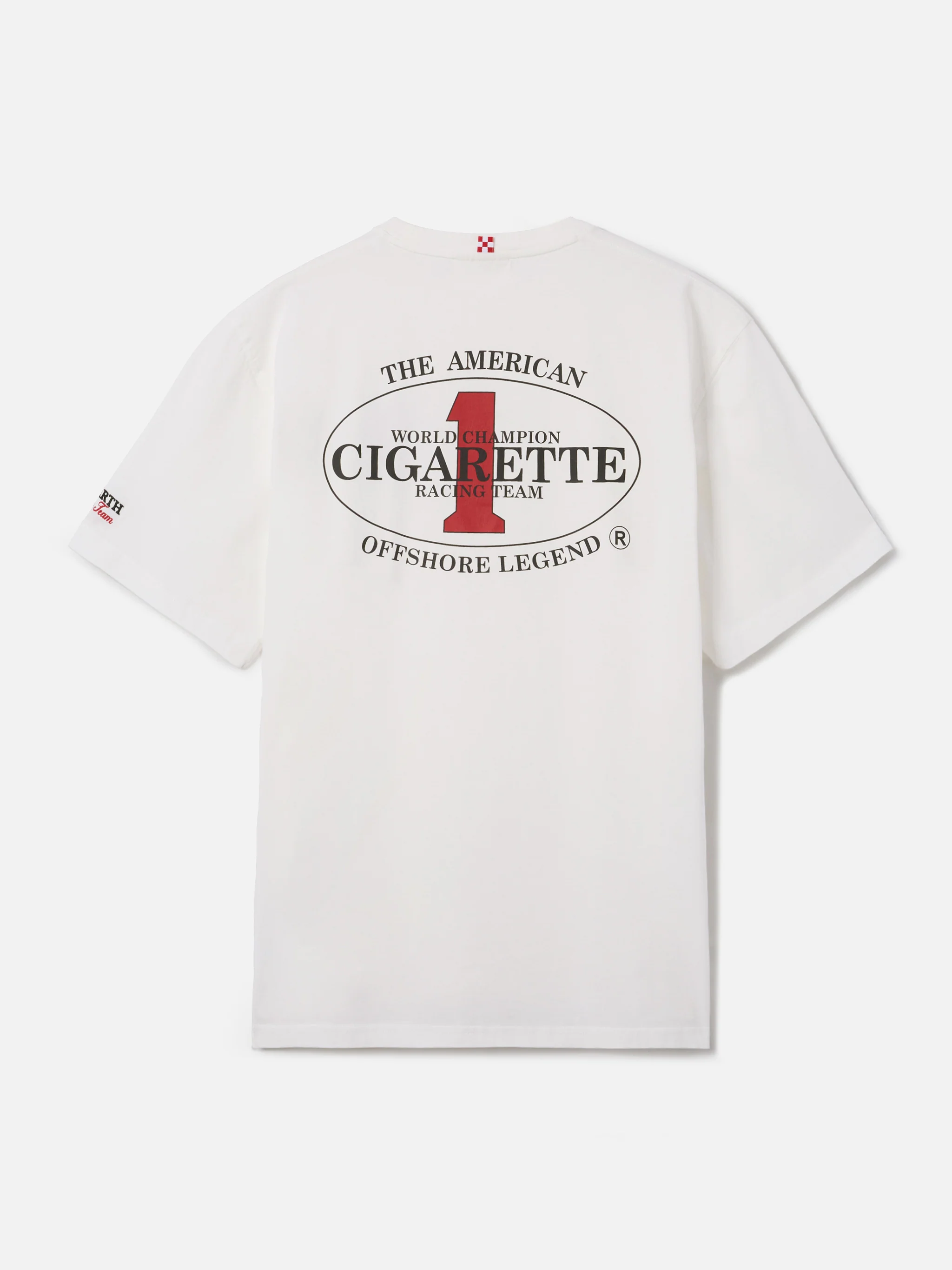 Cream Portland t-shirt with Cigarette Racing print | Special Edition