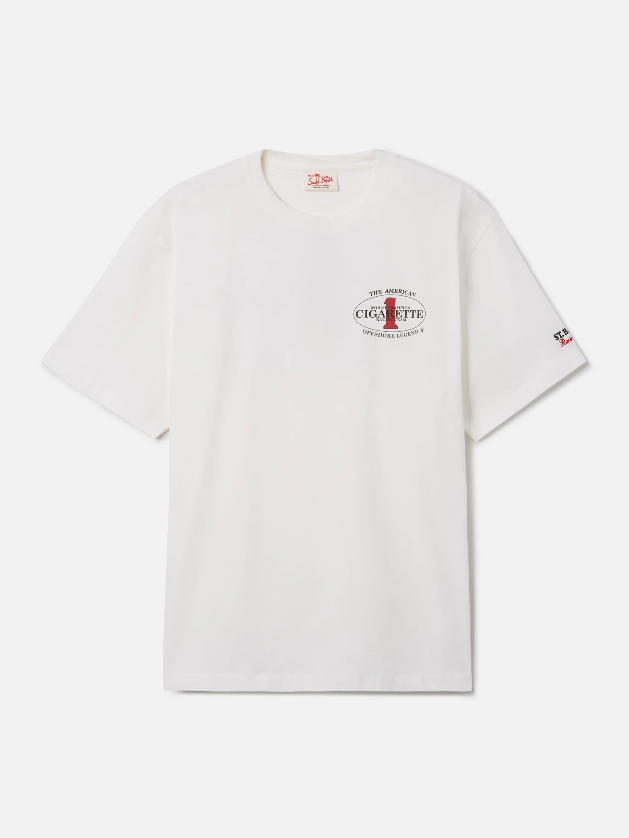 Cream Portland t-shirt with Cigarette Racing print | Special Edition - Image 5