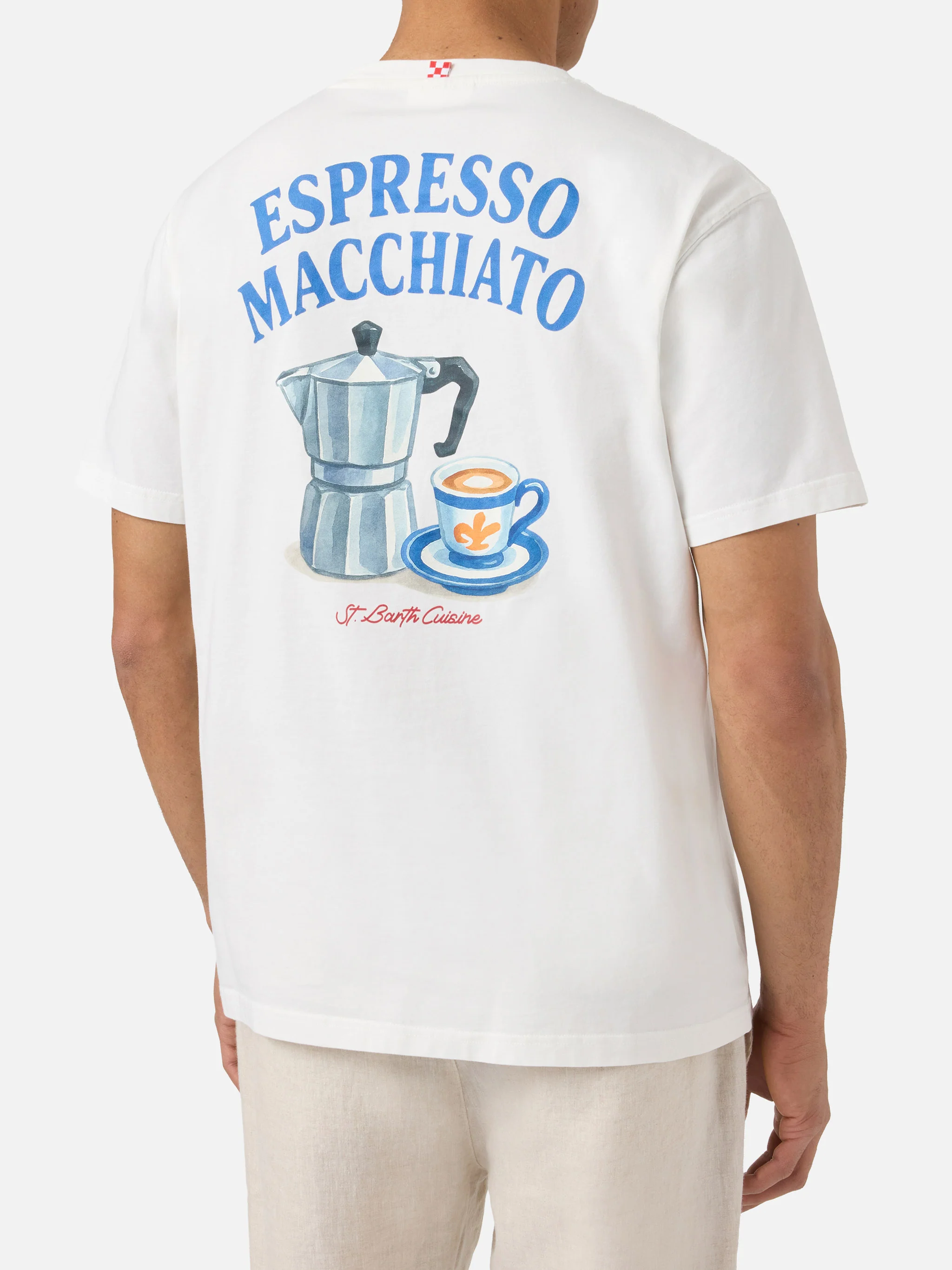 Cream Portland t-shirt with Espresso Macchiato print - Image 4