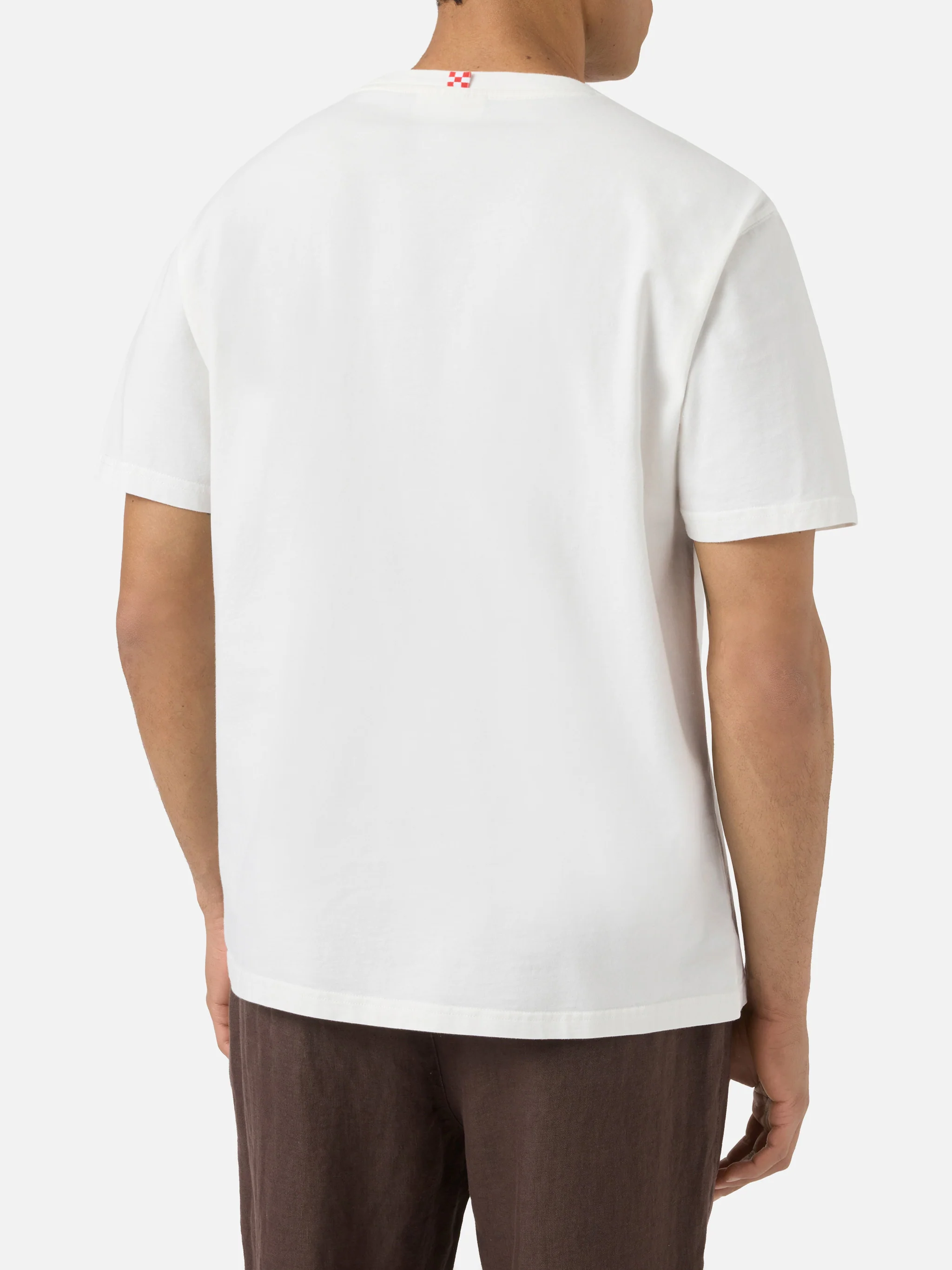 Cream Portofino T-shirt with Correggimi Se Sbaglio embroidery - Image 4