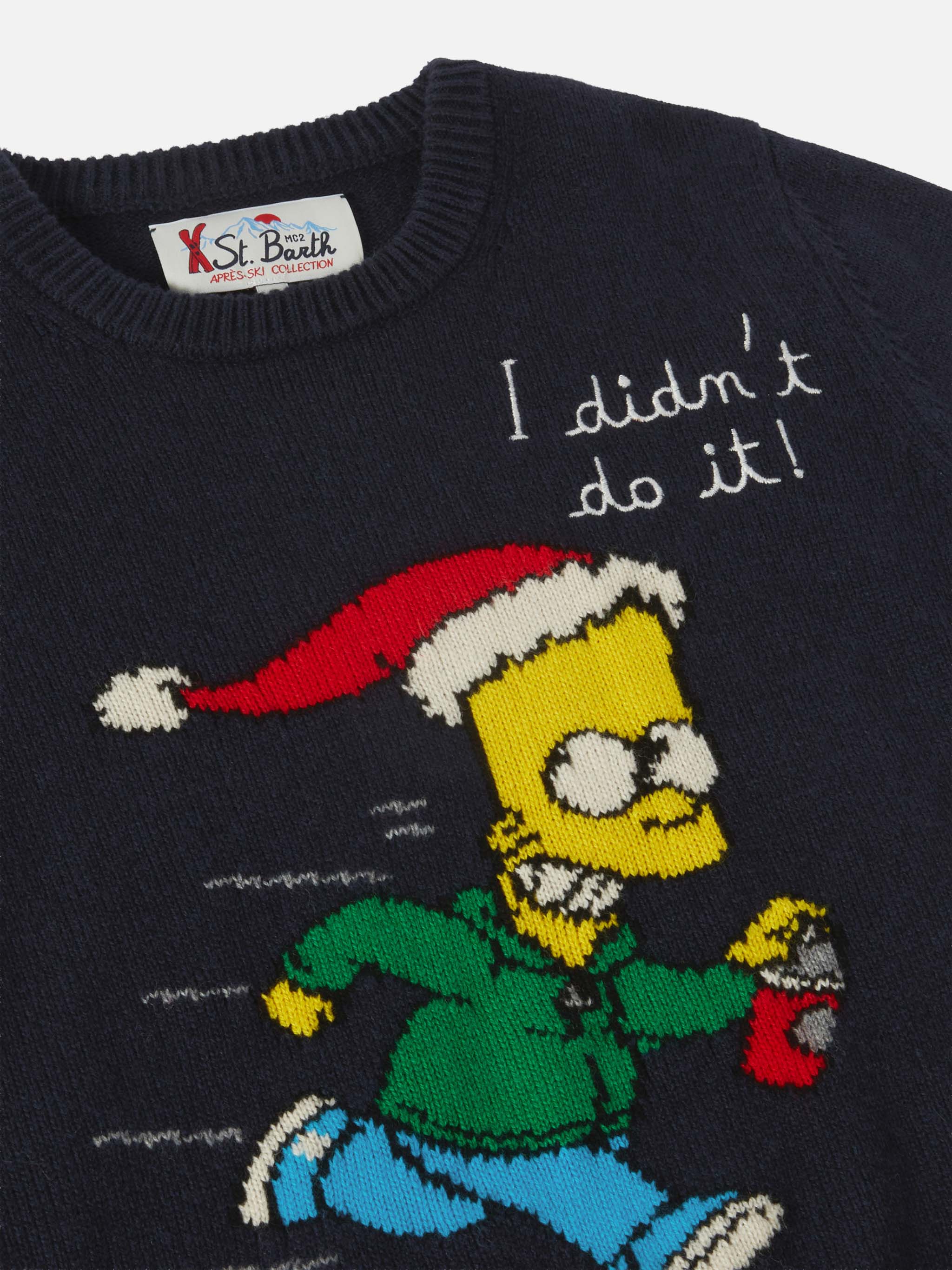 Crewneck  Douglas with Barth Simpson jacquard and embroidery | THE SIMPSON SPECIAL EDITION - Image 2