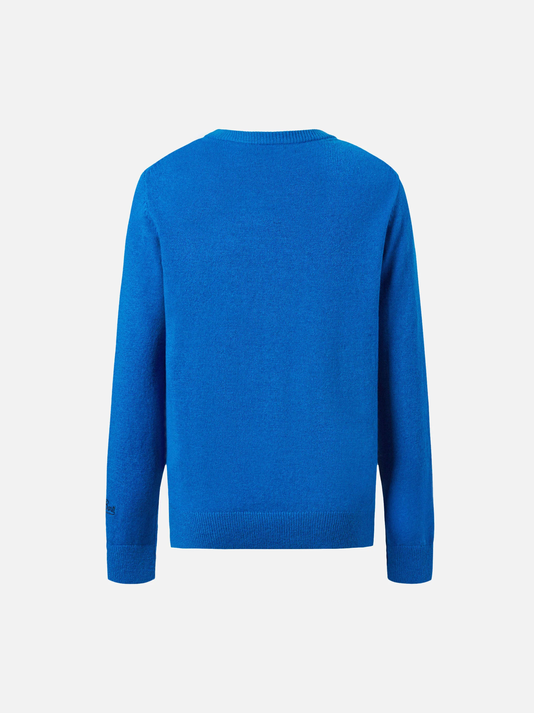 Crewneck Douglas with Cortina postcard jacquard - Image 3