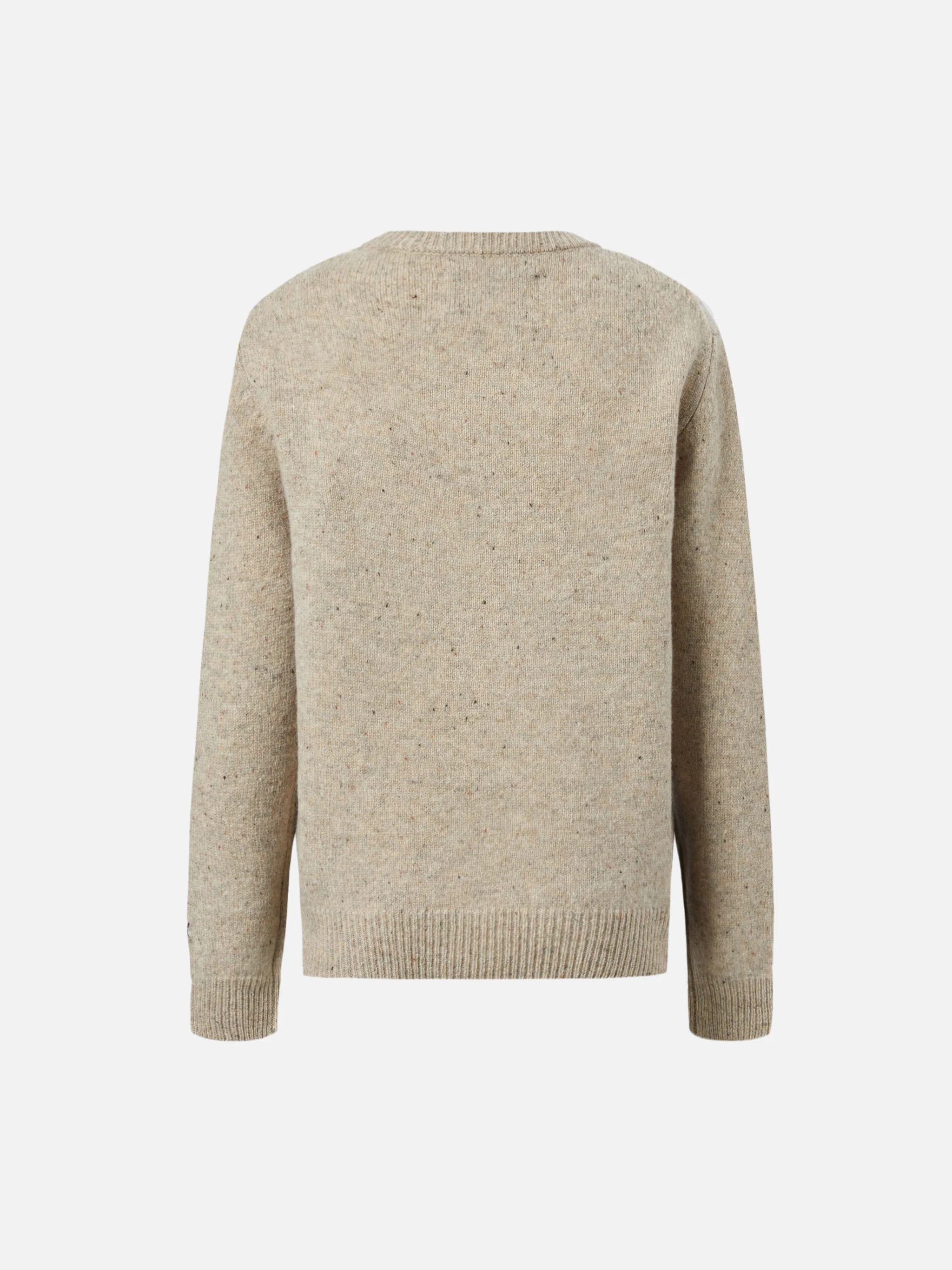 Crewneck Douglas with Courchevel postcard jacquard - Image 3