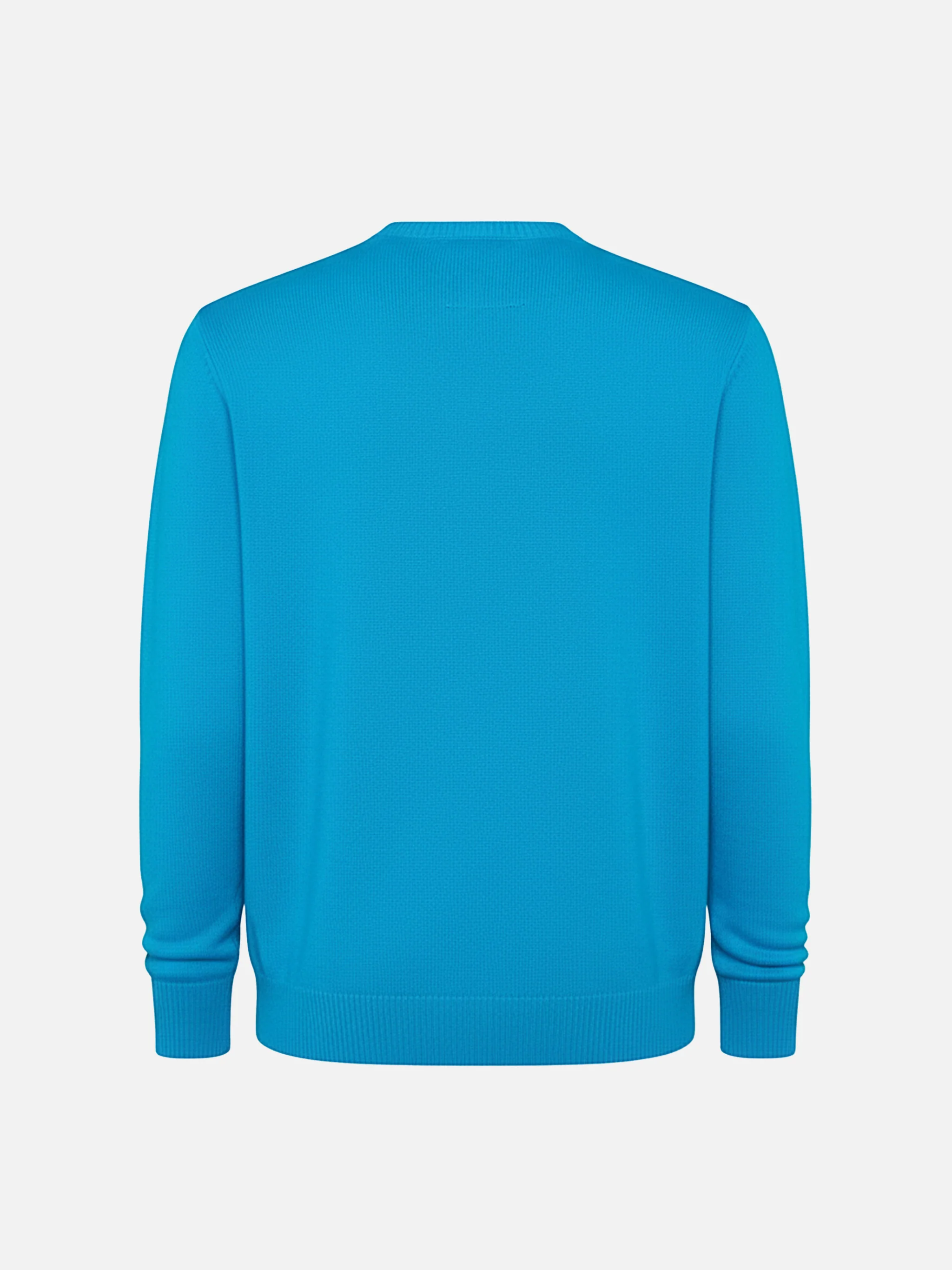 Crewneck Douglas with Courma postcard jacquard - Image 2