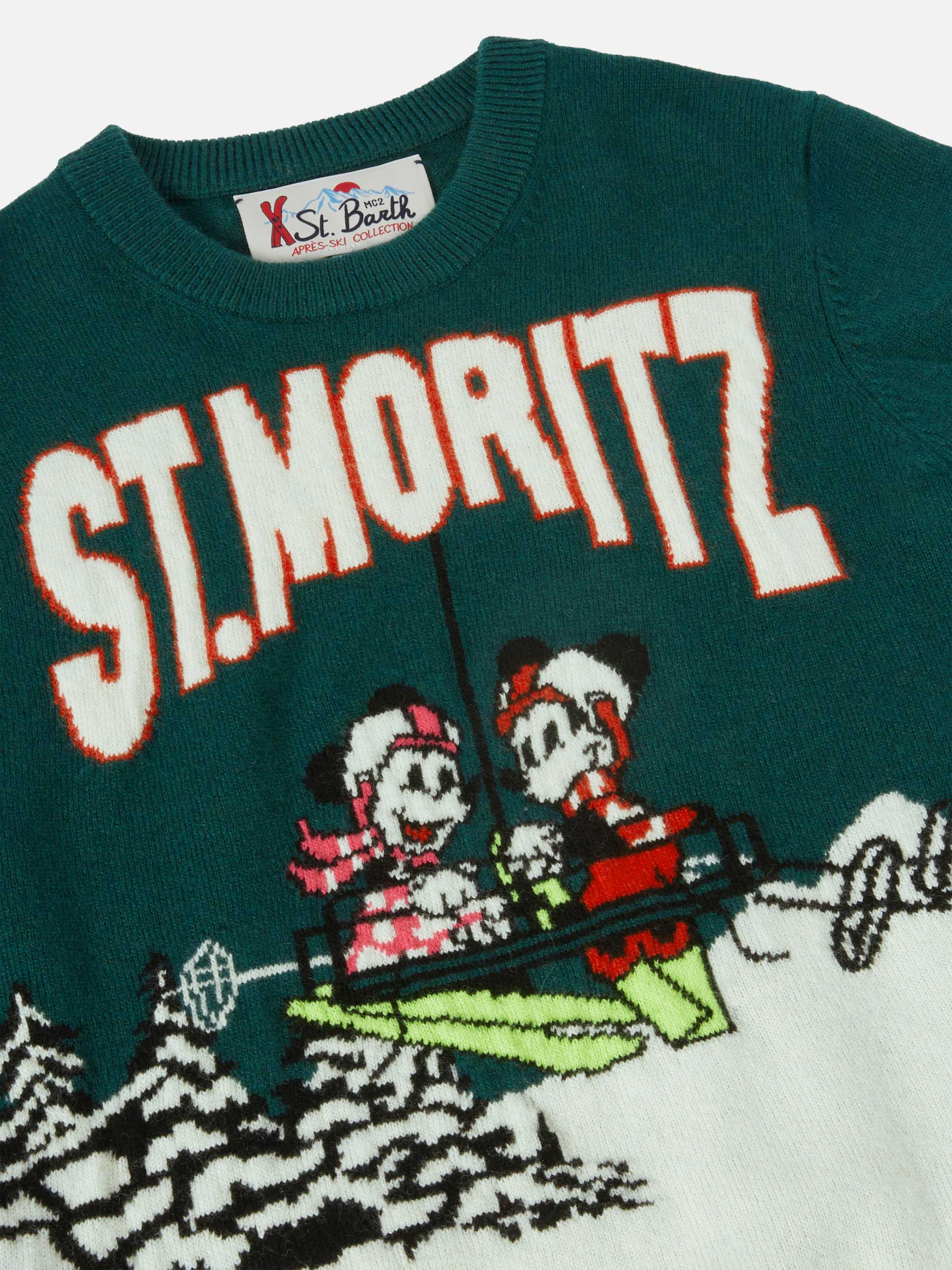 Crewneck Douglas with Mickey and Minnie jacquard | DISNEY SPECIAL EDITION - Image 2
