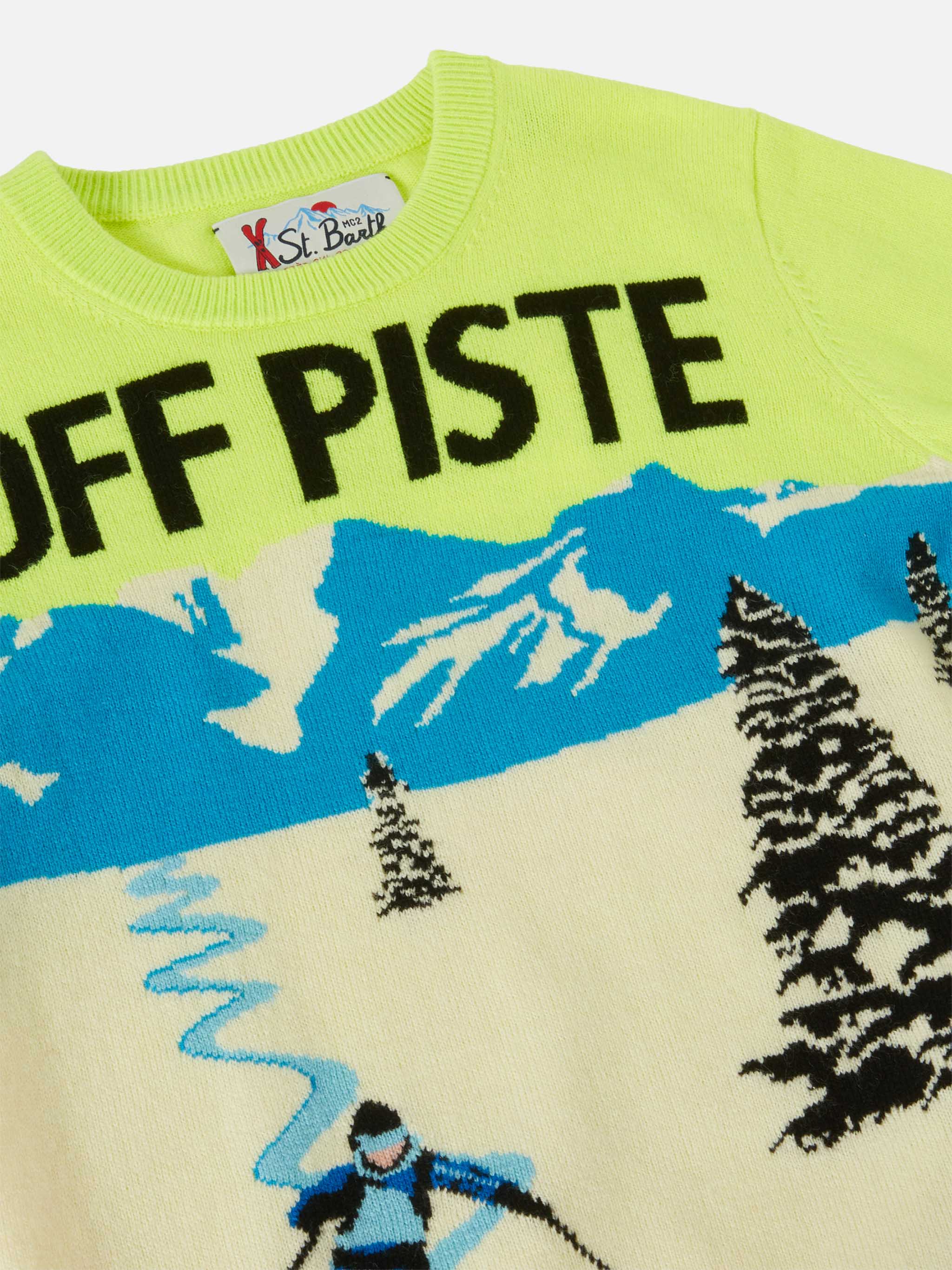 Crewneck Douglas with off-piste postcard jacquard - Image 2