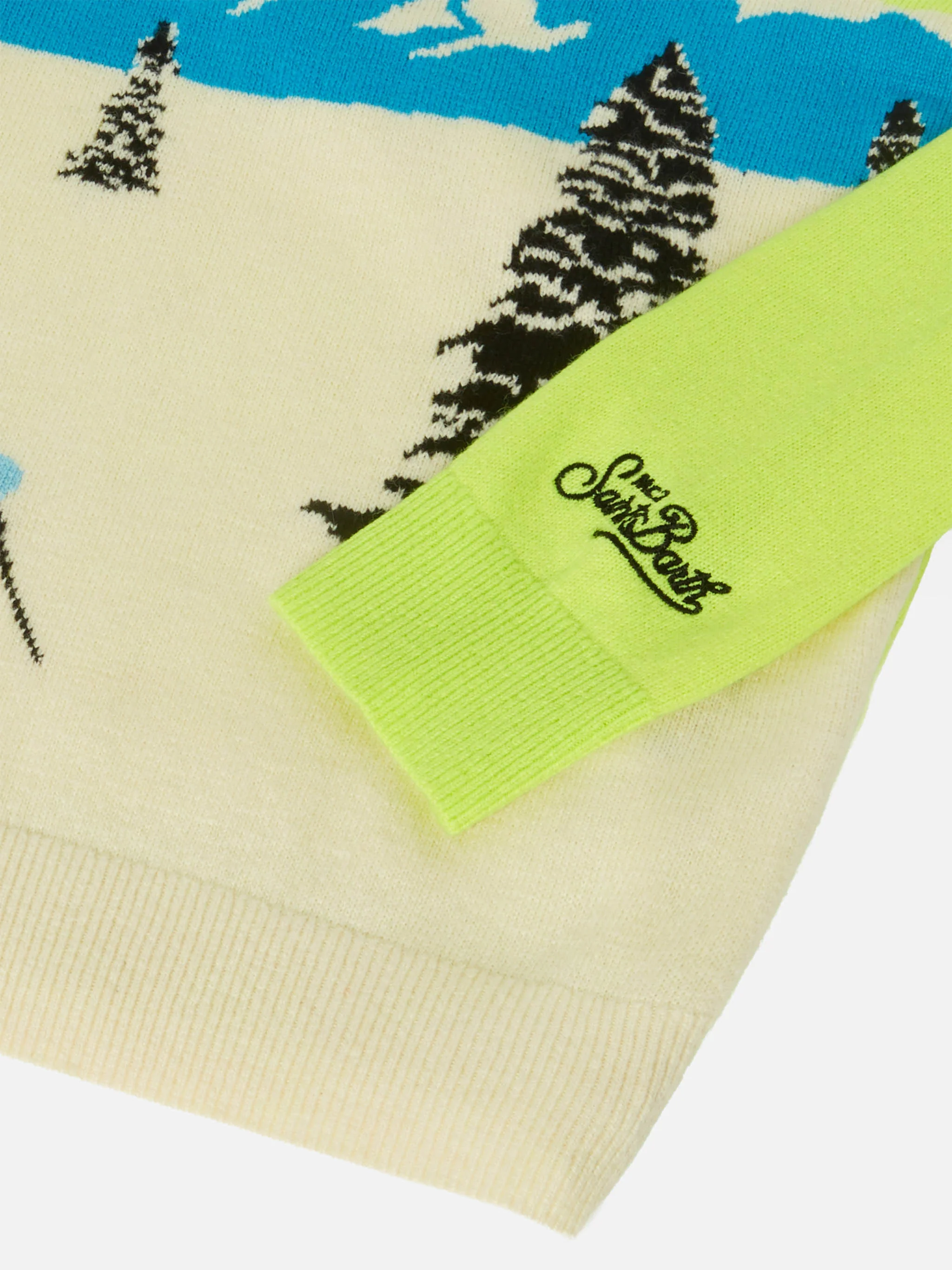 Crewneck Douglas with off-piste postcard jacquard - Image 3