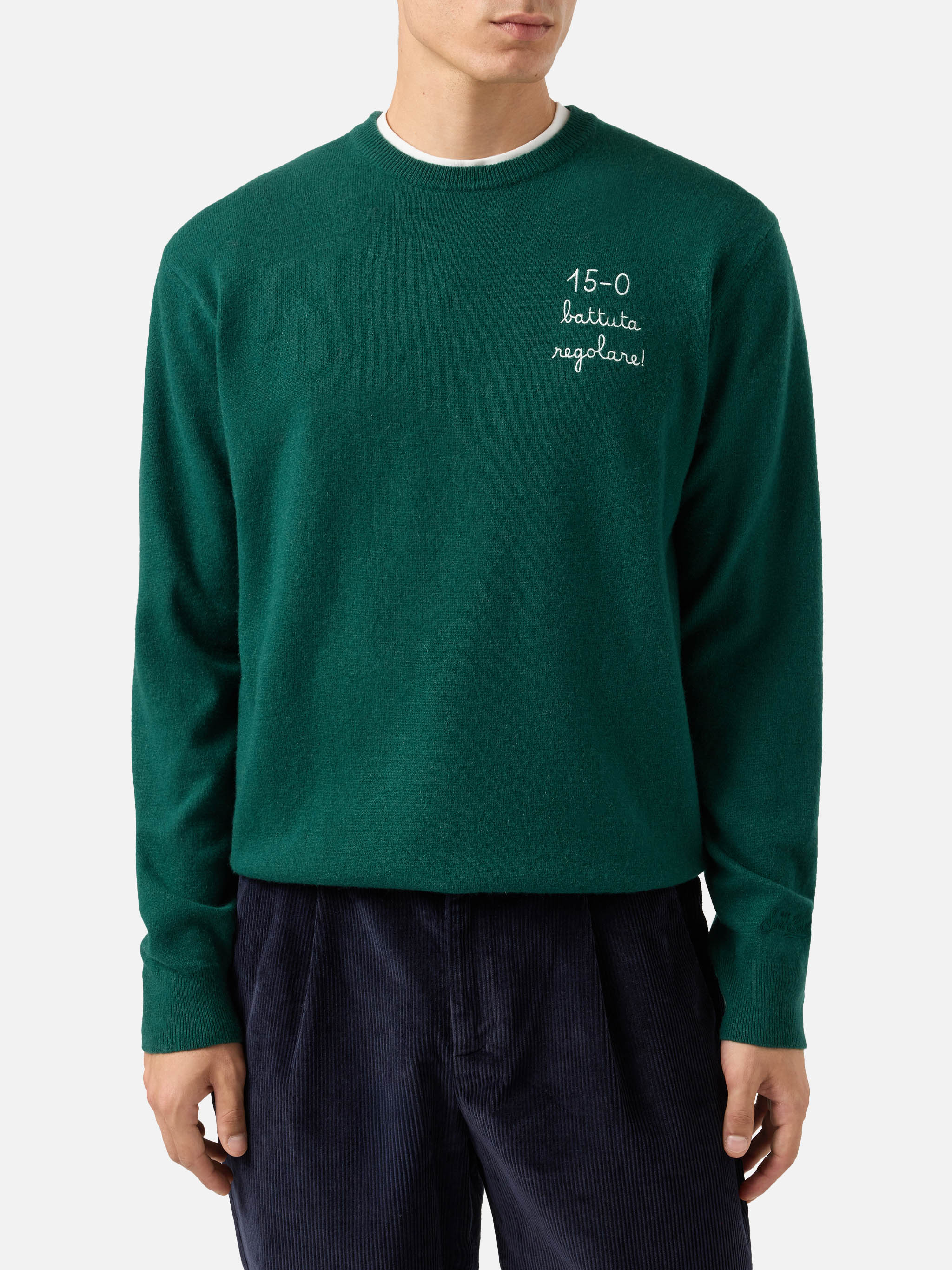 Crewneck Heron Light with 15/0 battuta regolare! embroidery | VACANZE DI NATALE SPECIAL EDITION - Image 2