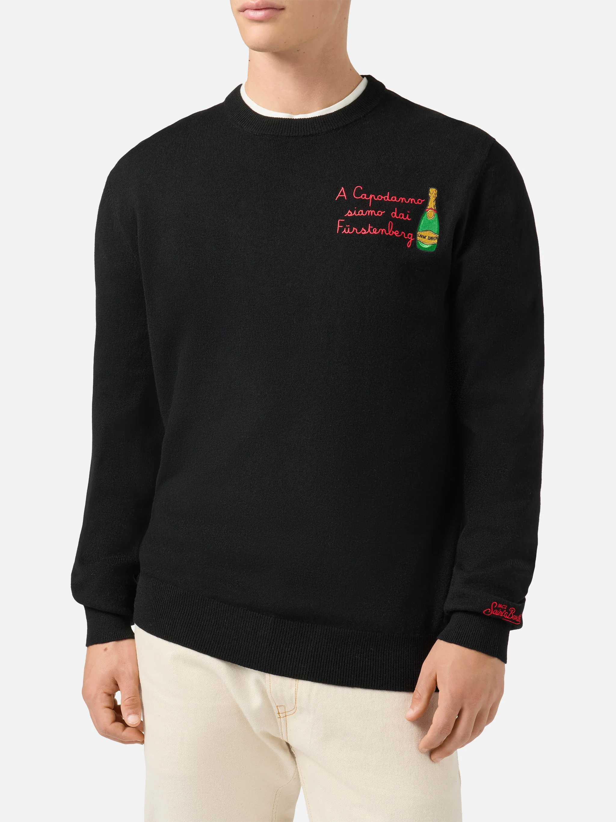 Crewneck Heron Light with A Capodanno siamo dai Fürstenberg! embroidery | VACANZE DI NATALE SPECIAL EDITION - Image 2