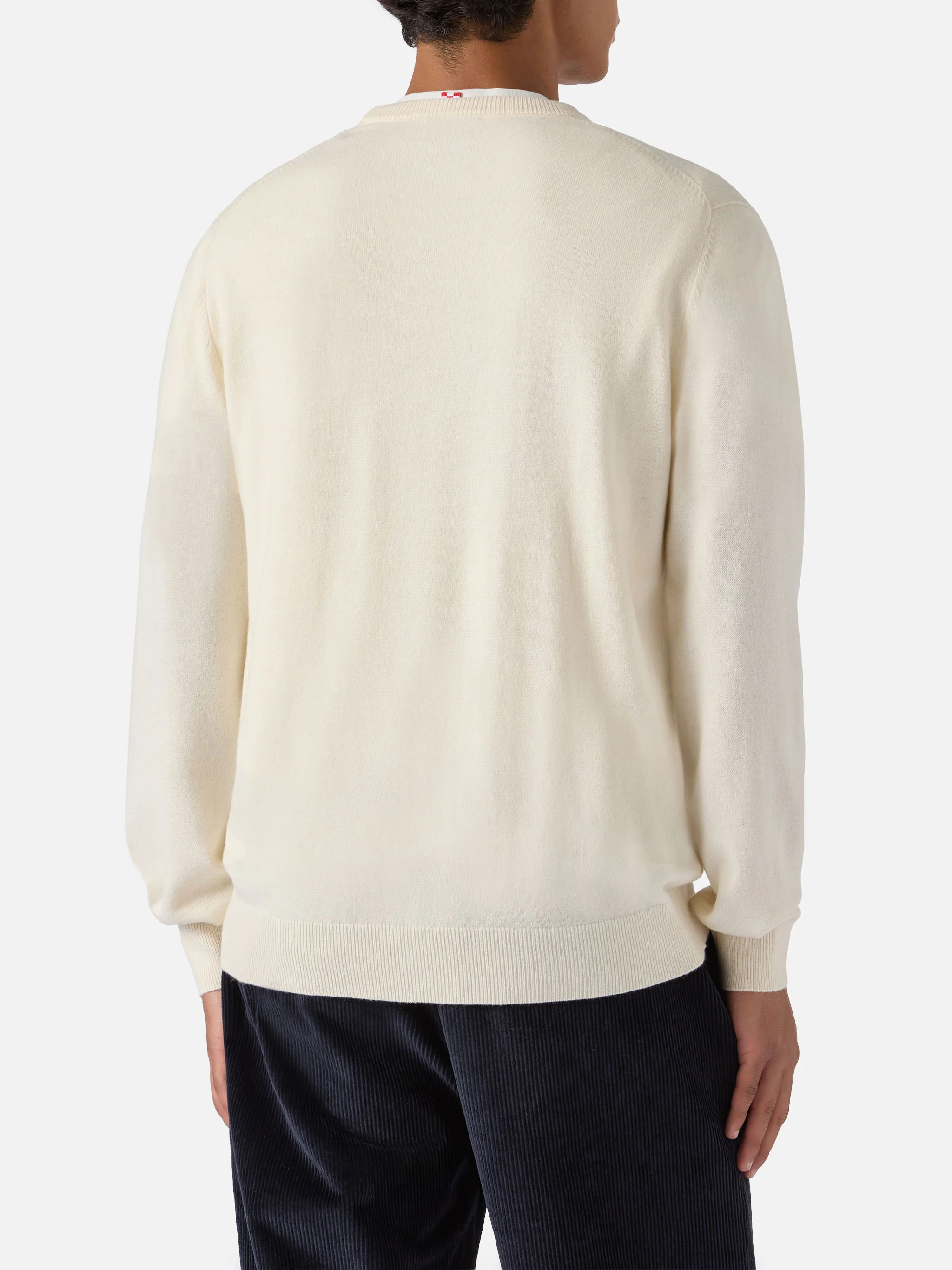 Crewneck Heron Light with Anche questo Natale se lo semo levato dalle palle! embroidery | VACANZE DI NATALE SPECIAL EDITION - Image 4