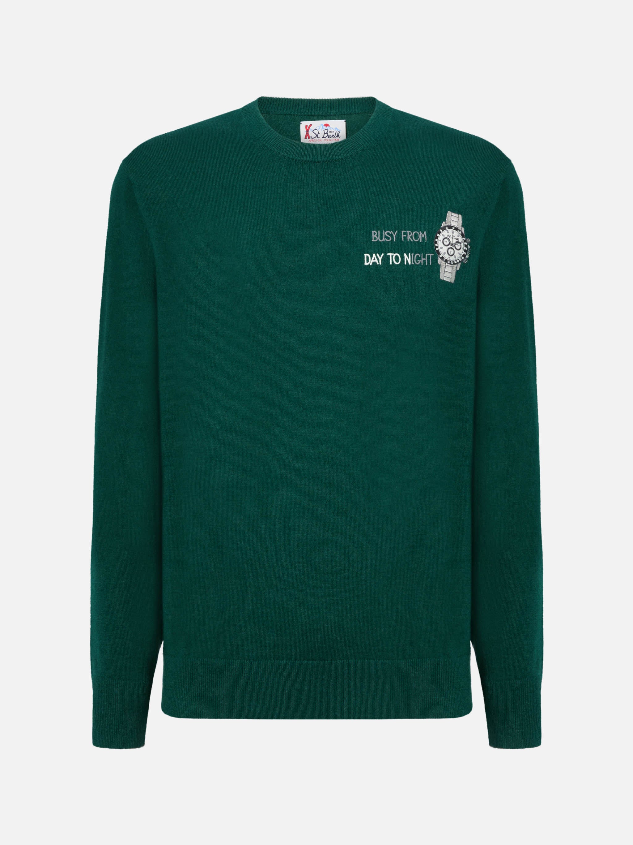 Crewneck sweater Heron Light with Busy from day to night embroidery - Image 5