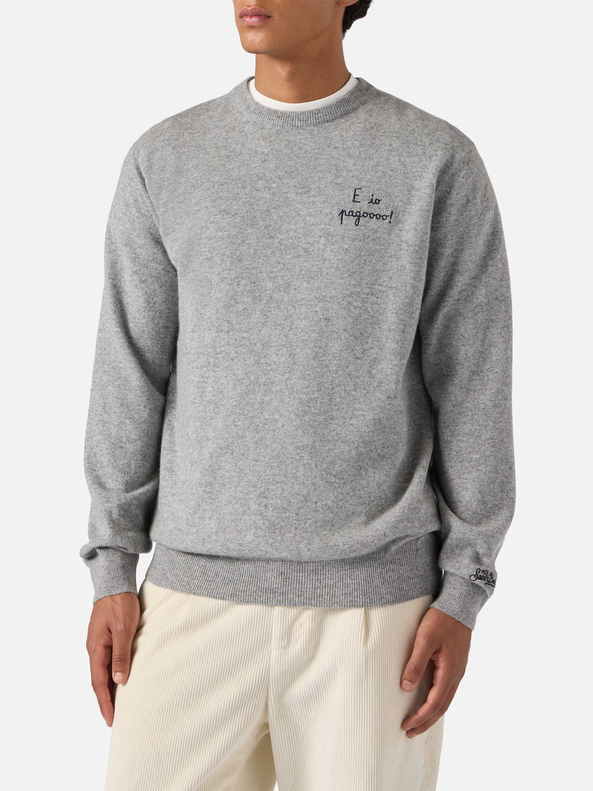 Crewneck sweater Heron Light with E io pagooo embroidery | YUPPIES SPECIAL EDITION - Image 2