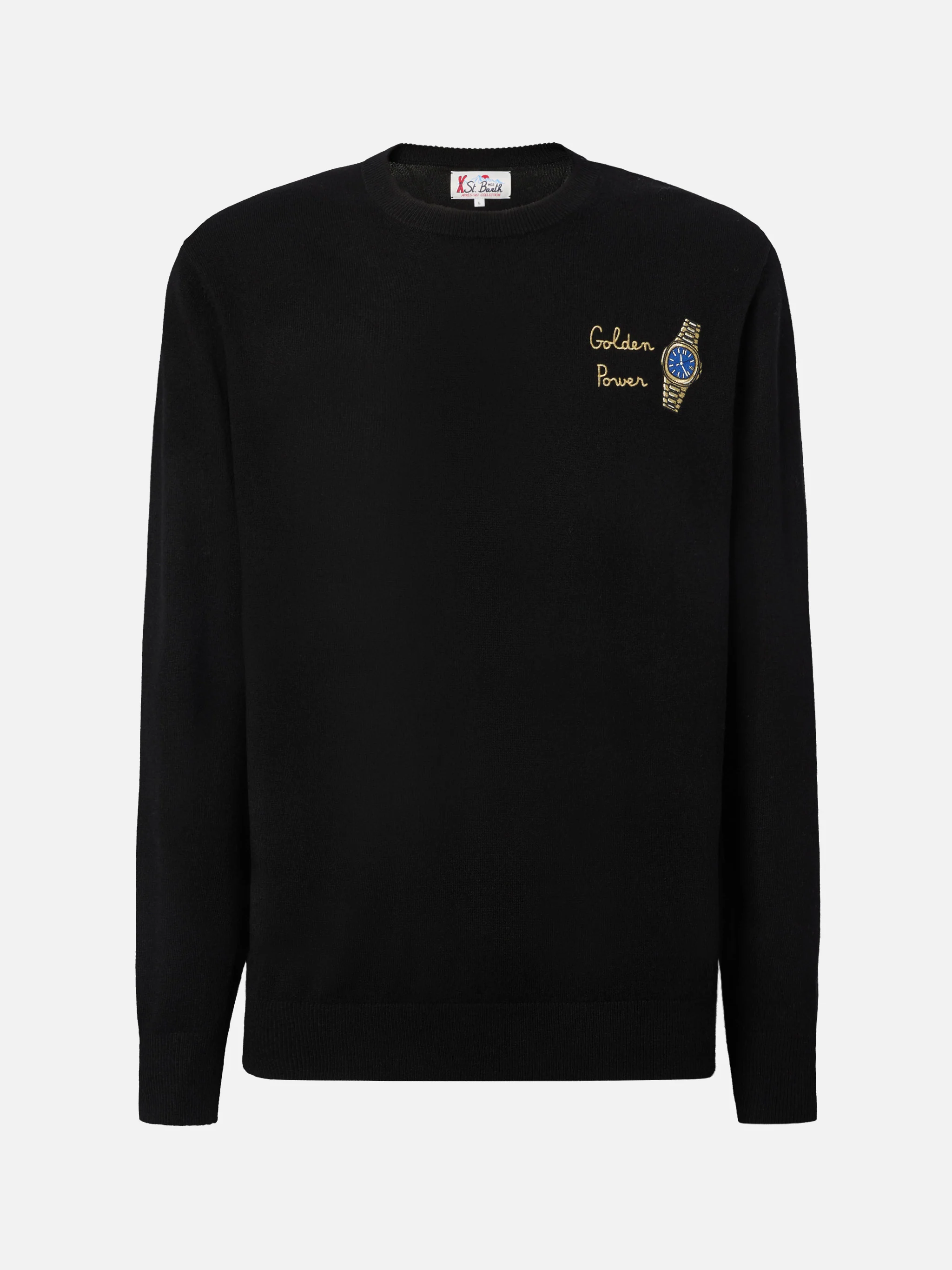 Crewneck sweater Heron Light with Golden Power embroidery - Image 5