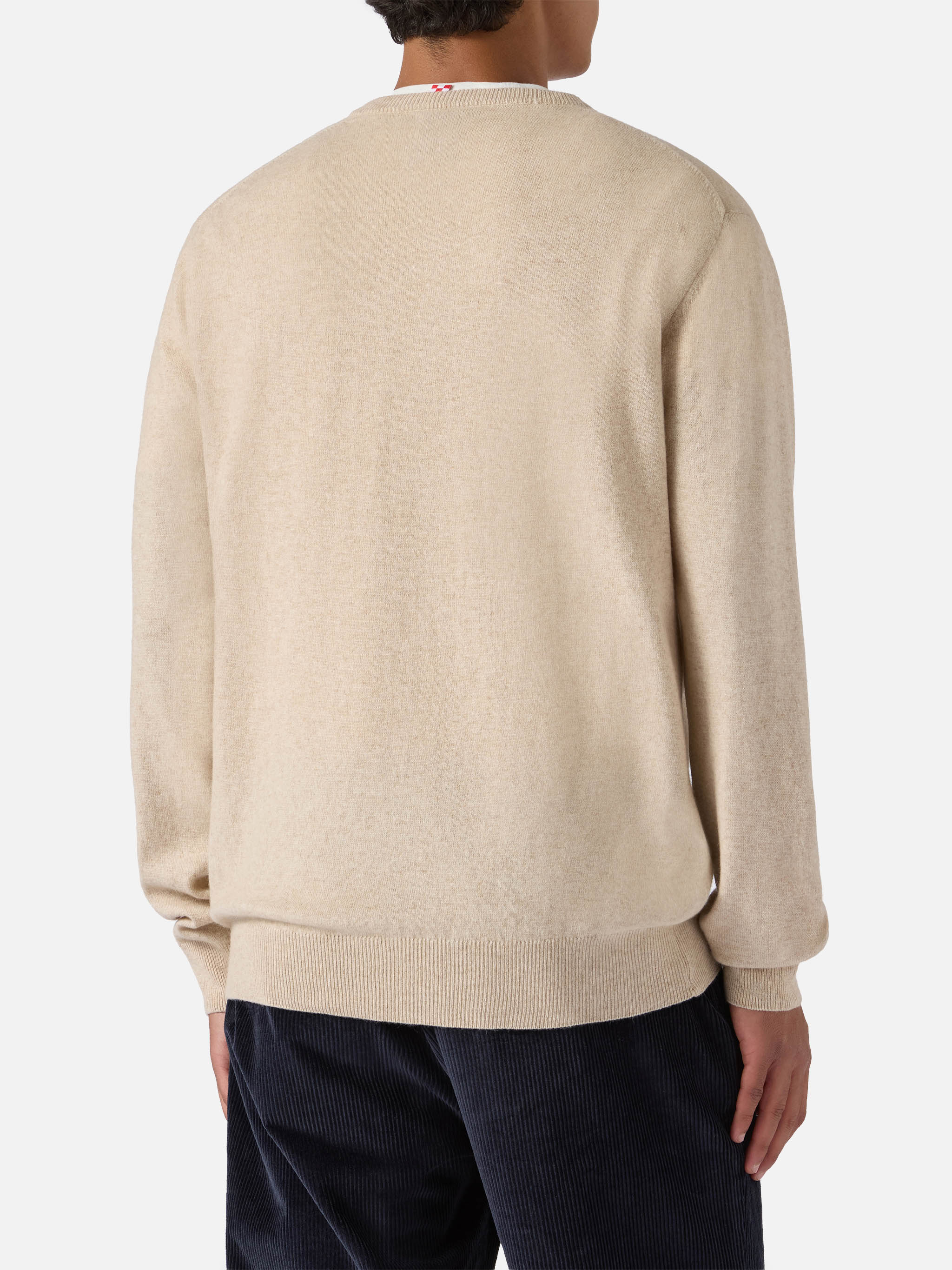 Crewneck Heron Light with La cugina del tortellino, la Gnocca! embroidery | VACANZE DI NATALE SPECIAL EDITION - Image 4