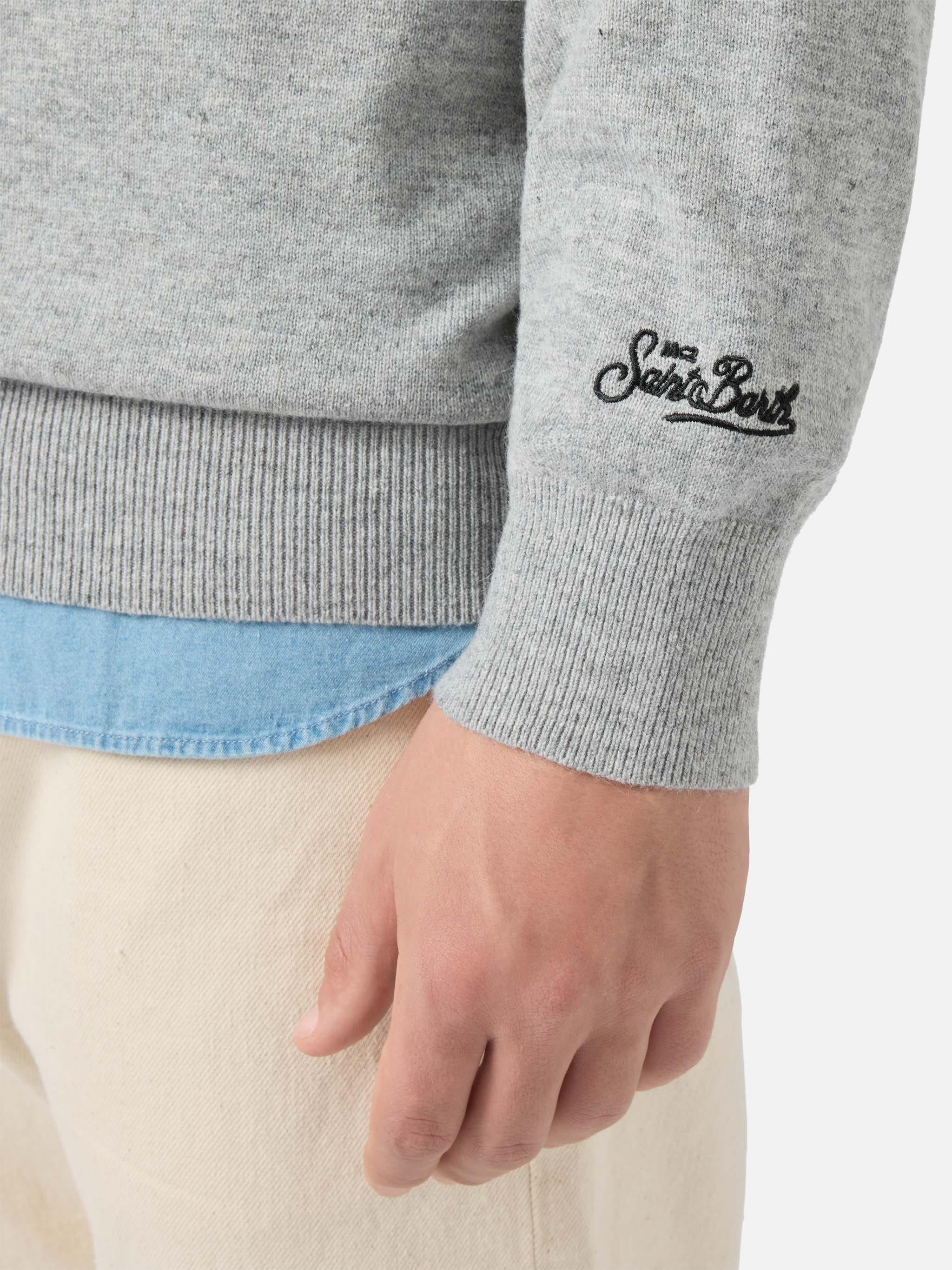 Crewneck sweater Heron Light with Life is too short for sport embroidery - Image 3