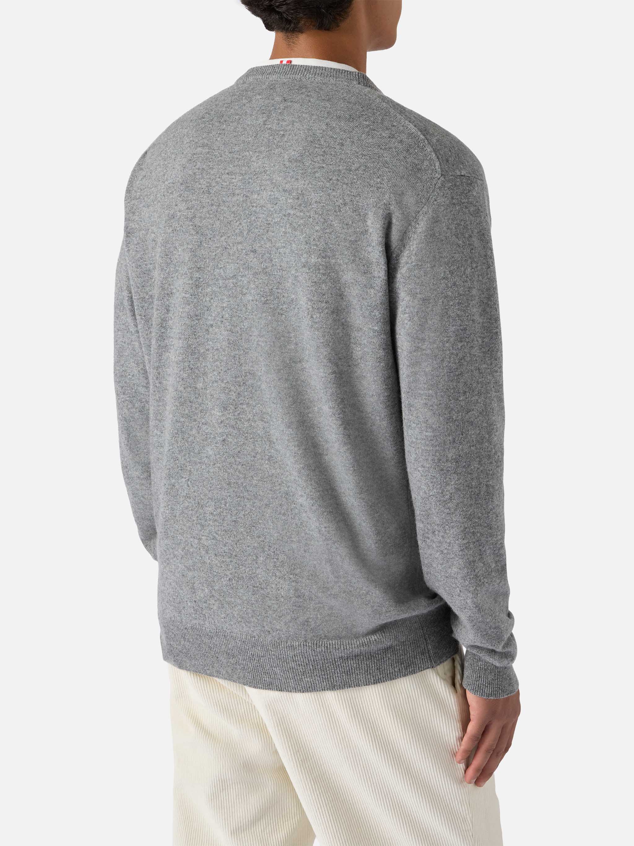 Crewneck Heron Light with Mi me faccio i cassi miei! embroidery | VACANZE DI NATALE SPECIAL EDITION - Image 4