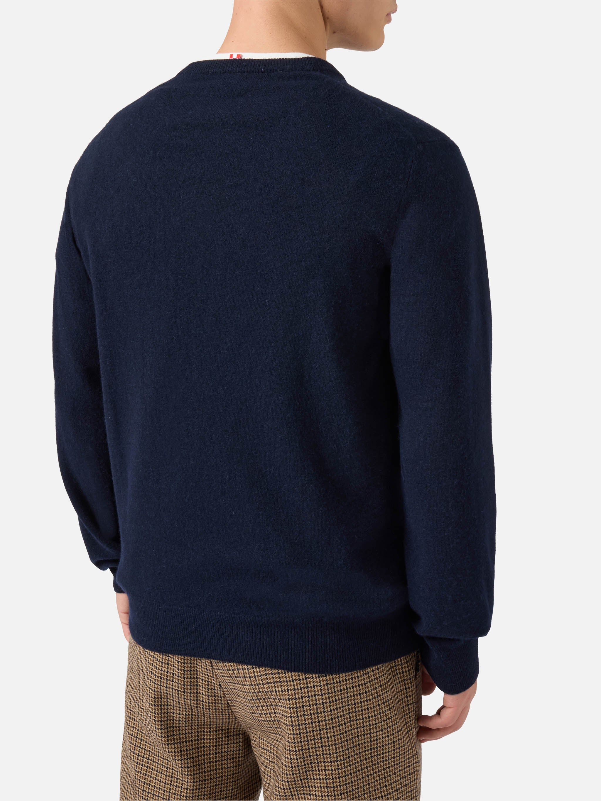 Crewneck Heron Light with Negare, negare sempre! embroidery | VACANZE DI NATALE SPECIAL EDITION - Image 4
