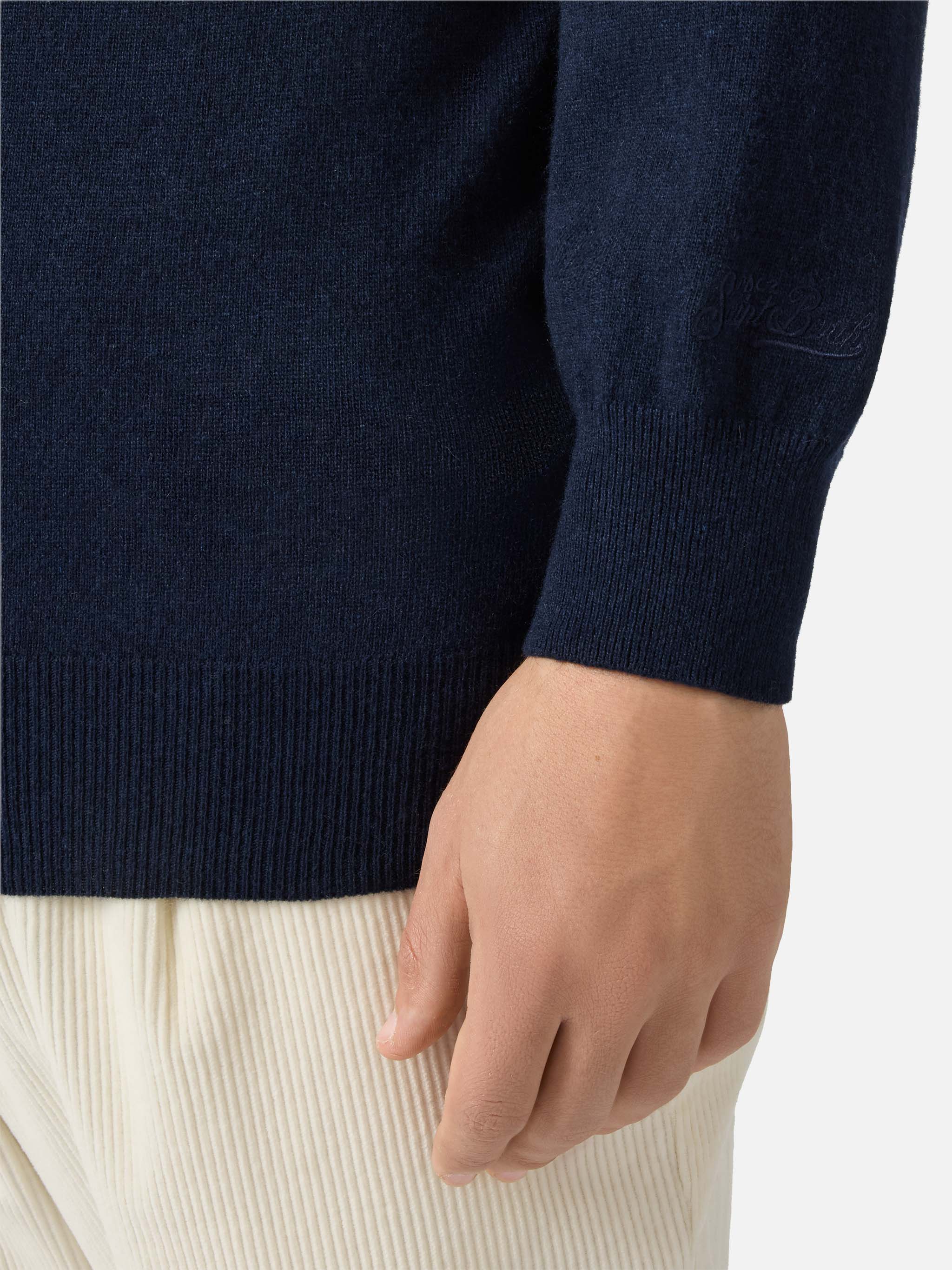 Crewneck Heron Light with Non sono bello, piaccio! embroidery | VACANZE DI NATALE SPECIAL EDITION - Image 3