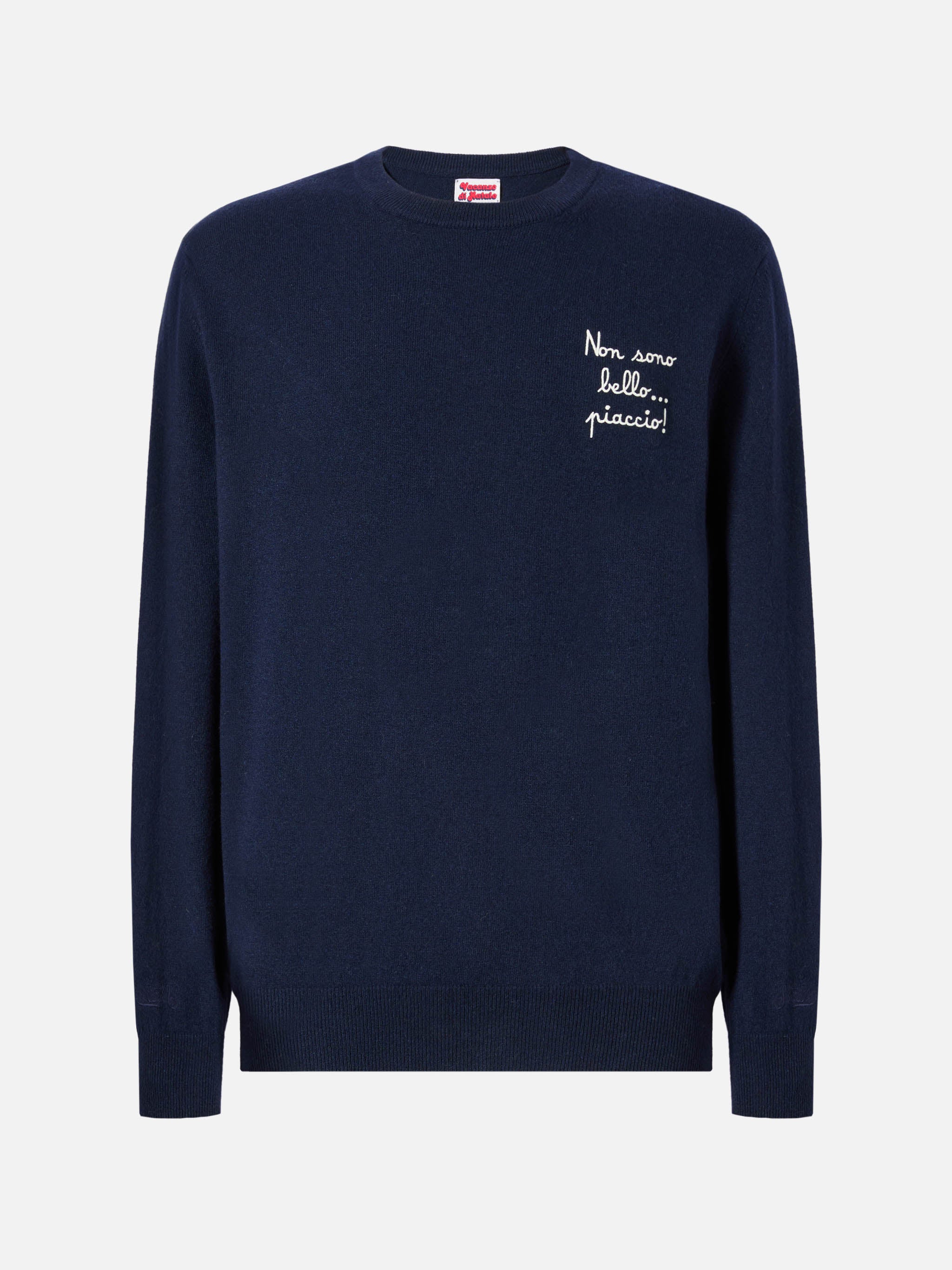Crewneck Heron Light with Non sono bello, piaccio! embroidery | VACANZE DI NATALE SPECIAL EDITION - Image 5