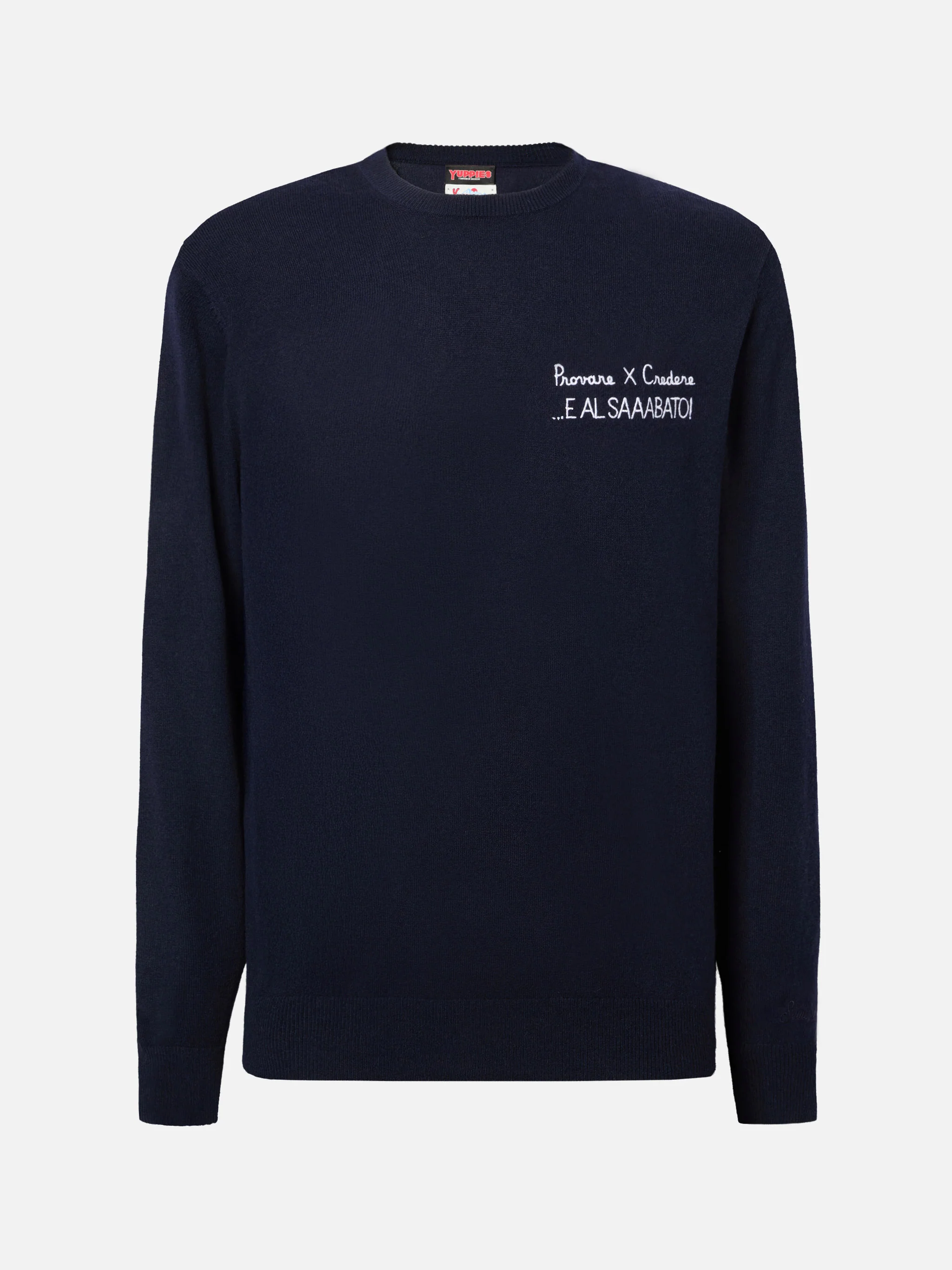 Crewneck sweater Heron Light with Provare per credere! embroidery | YUPPIES SPECIAL EDITION - Image 5