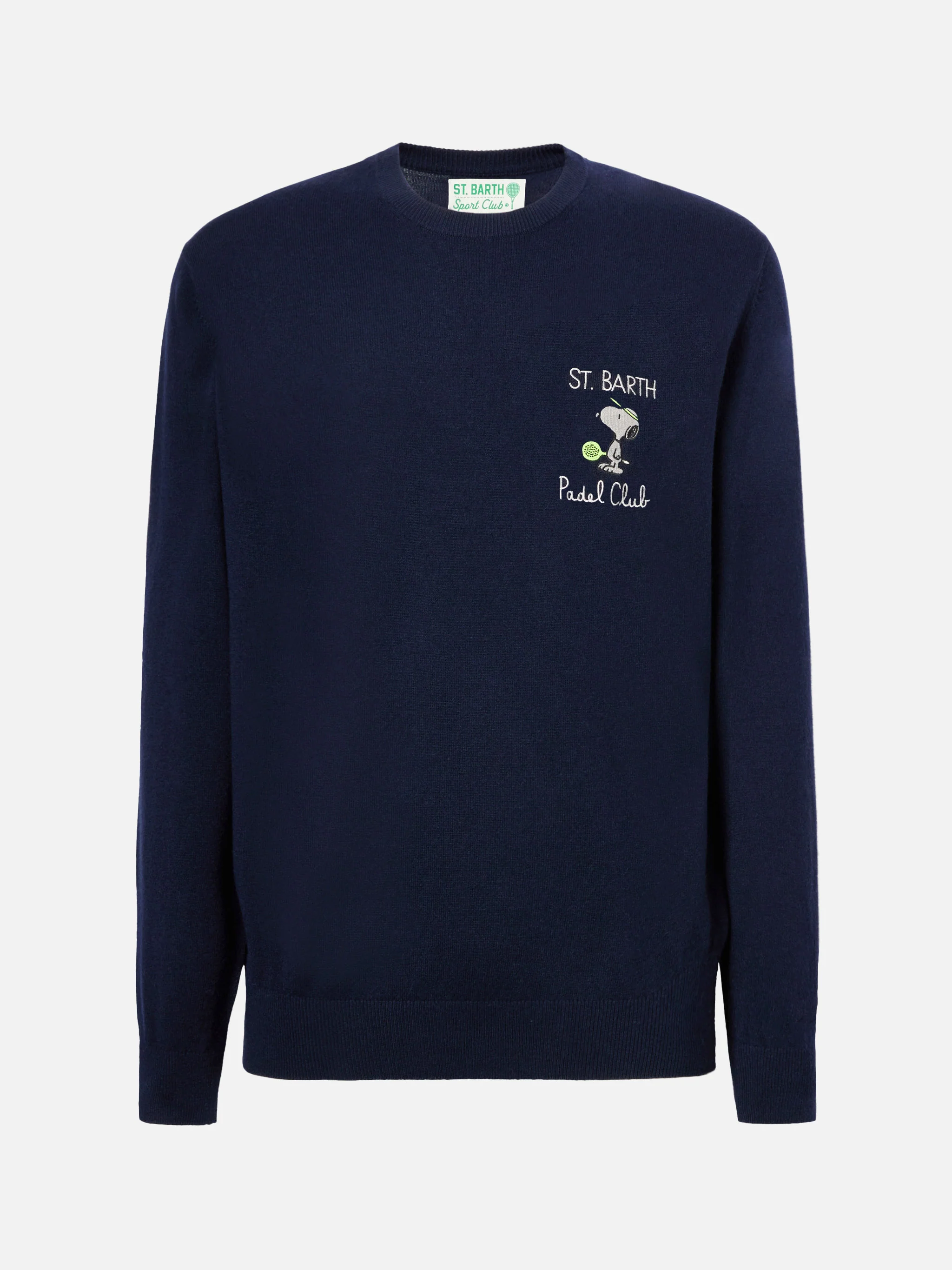 Crewneck sweater Heron Light with Snoopy padel club embroidery | PEANUTS SPECIAL EDITION - Image 4