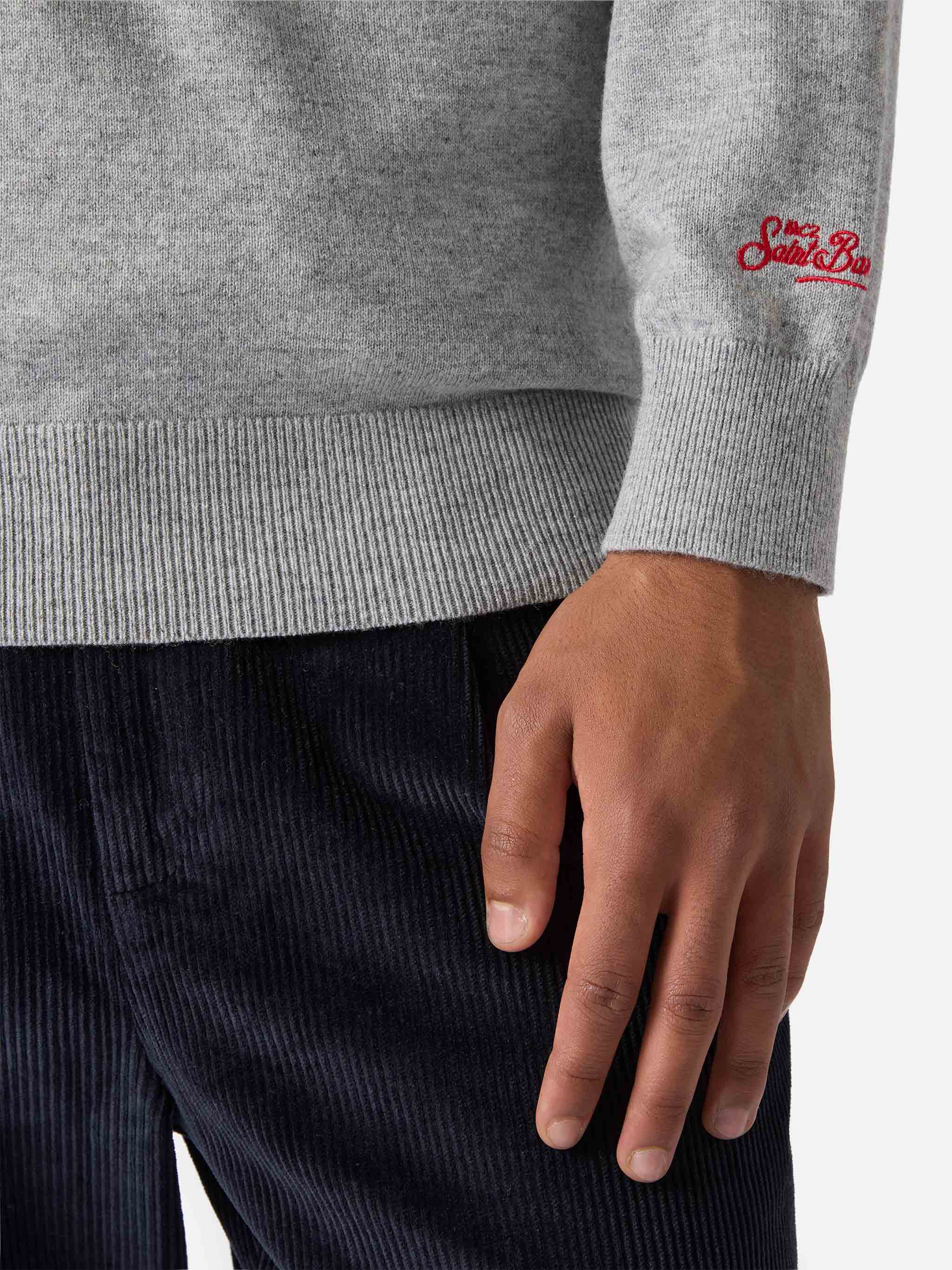 Crewneck sweater Heron Light with Snoopy Sunday Mood embroidery | PEANUTS SPECIAL EDITION - Image 3