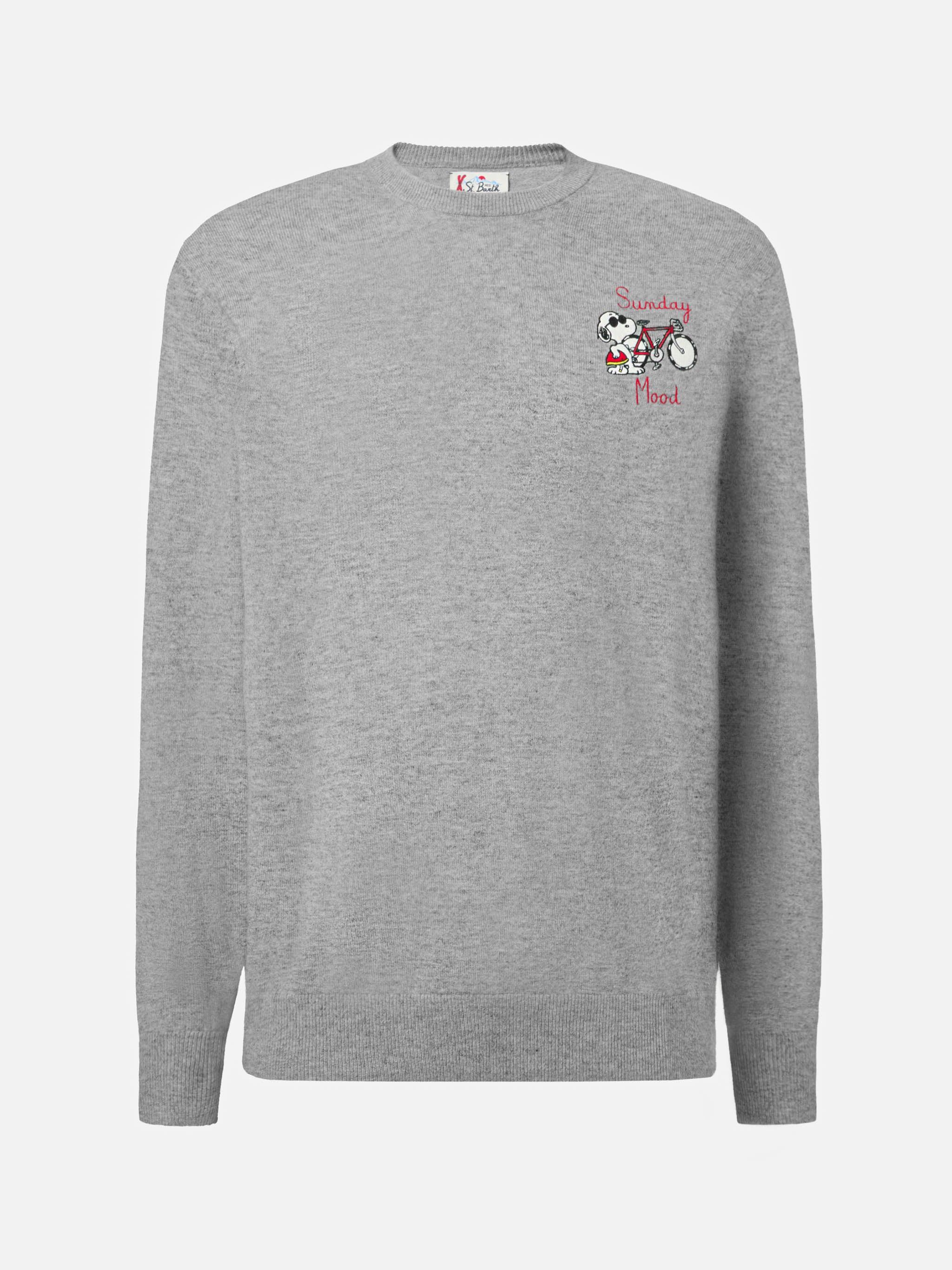 Crewneck sweater Heron Light with Snoopy Sunday Mood embroidery | PEANUTS SPECIAL EDITION - Image 5