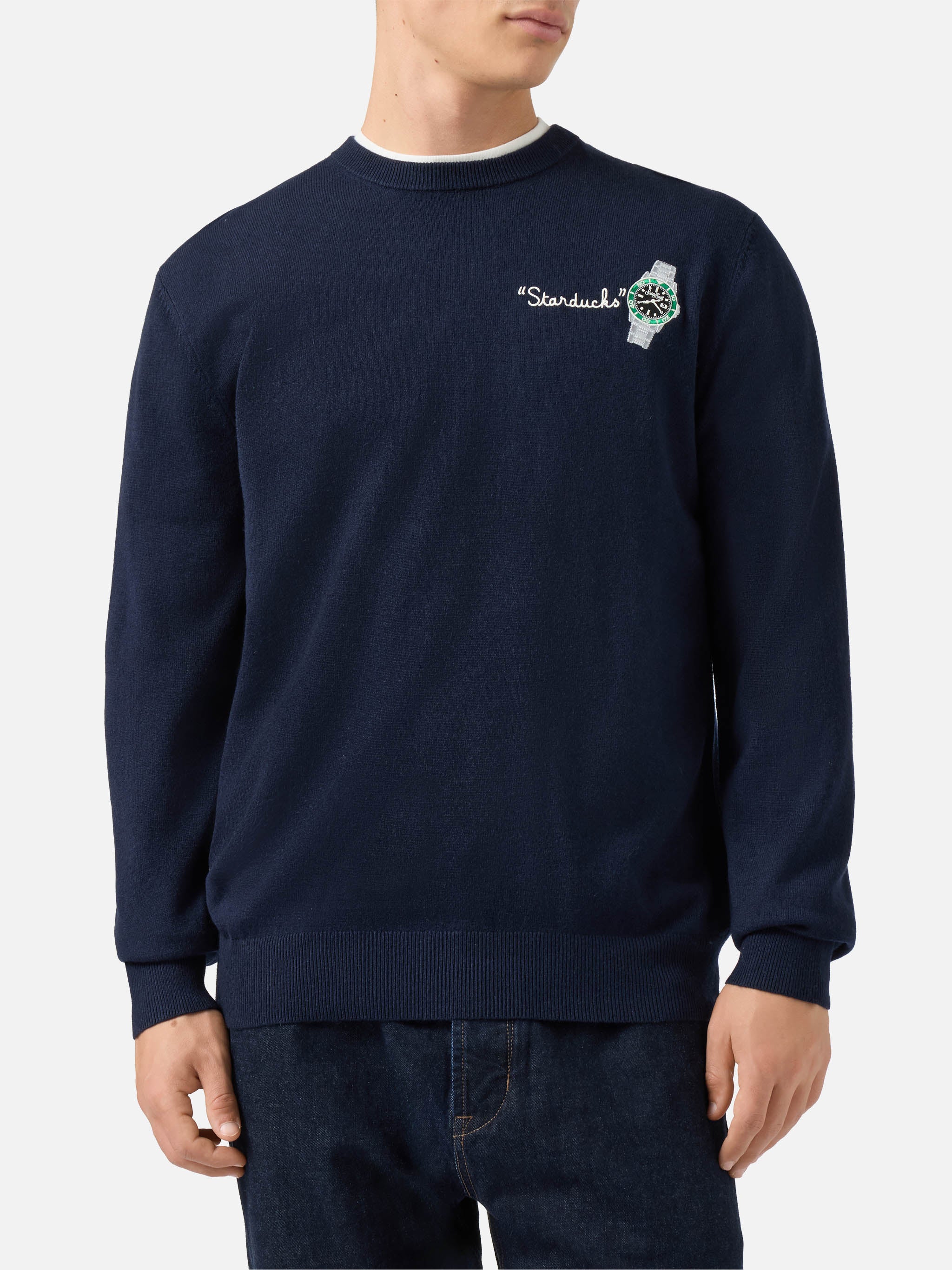 Crewneck sweater Heron Light with Starducks embroidery - Image 2