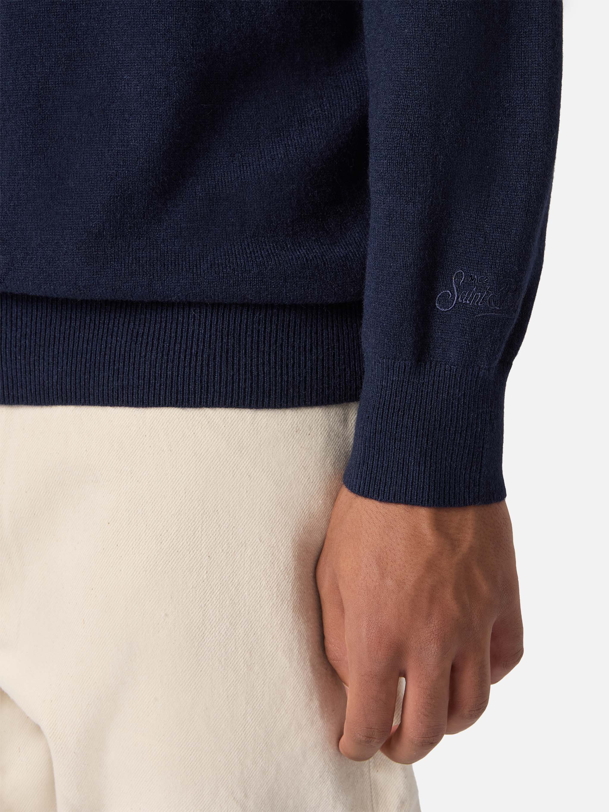 Crewneck sweater Heron Light with Time is Money clock embroidery - Image 3
