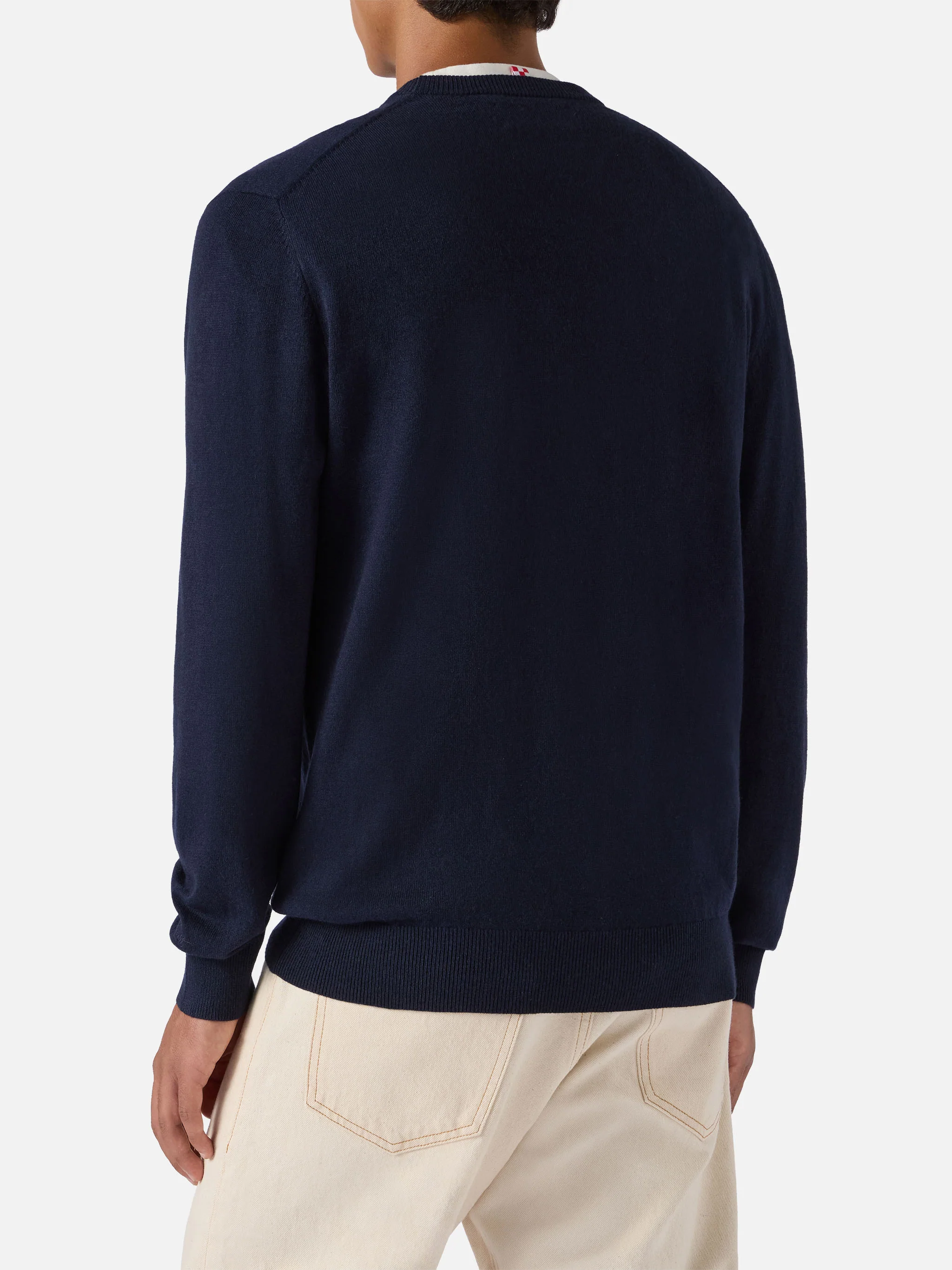 Crewneck sweater Heron Light with Time is Money clock embroidery - Image 4