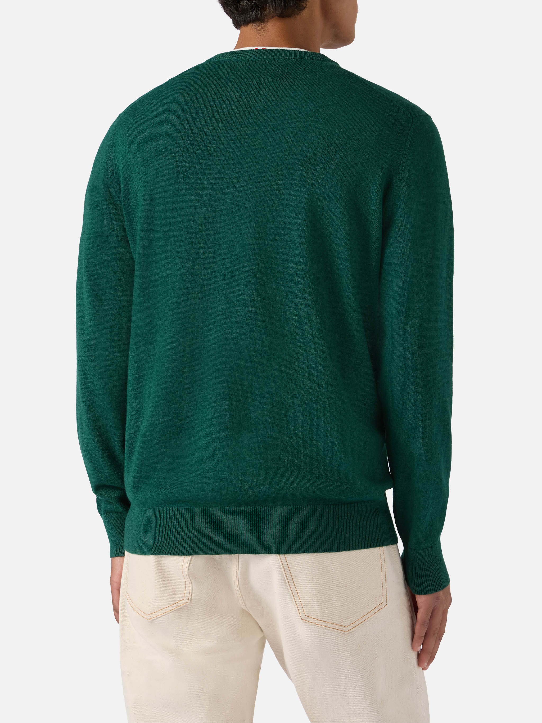 Crewneck sweater Heron Light with Uncle Scrooge embroidery |DISNEY SPECIAL EDITION - Image 3
