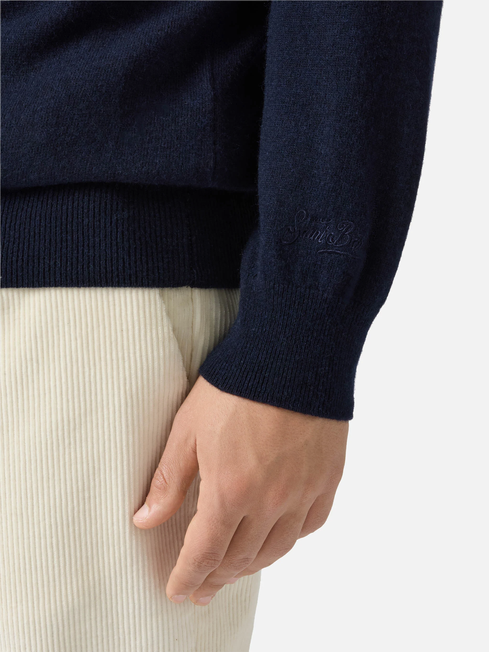 Crewneck Heron Light with Vacanze di Natale embroidery | VACANZE DI NATALE SPECIAL EDITION - Image 3