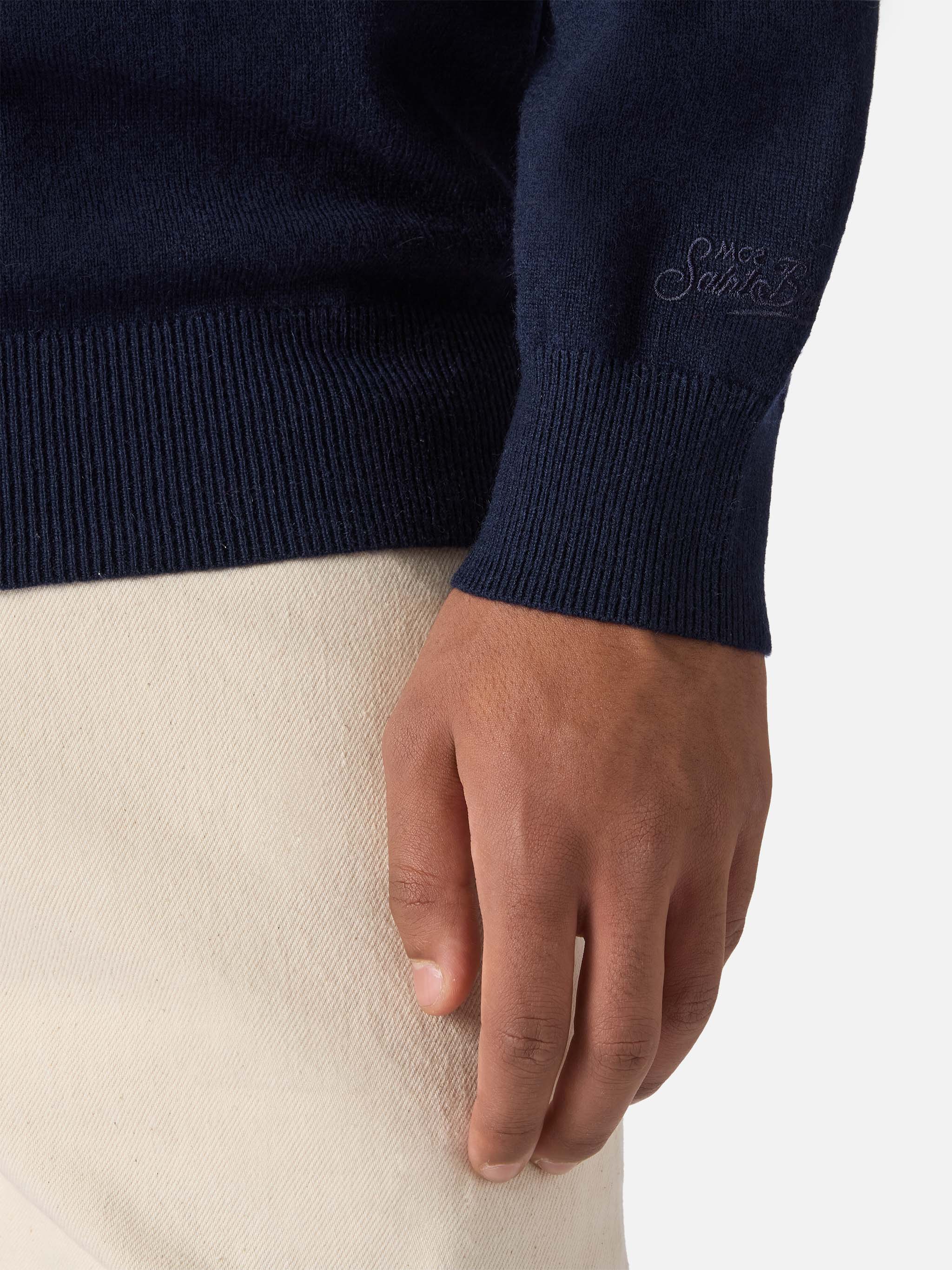 Crewneck Heron Light with Via della Spiga… Alboreto is nothing! embroidery | VACANZE DI NATALE SPECIAL EDITION - Image 3