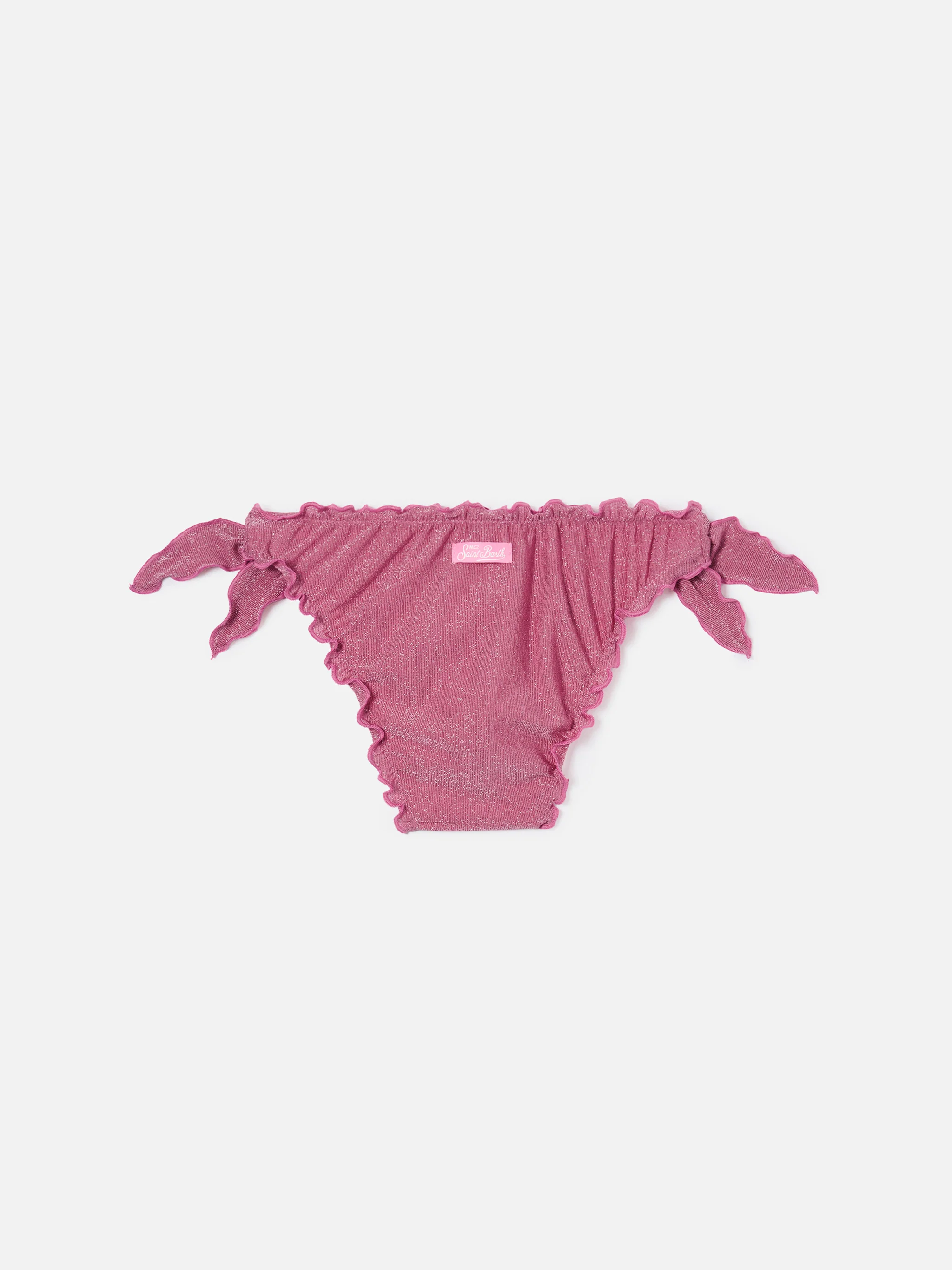 Cric dark pink stretch lurex swim briefs - Image 2