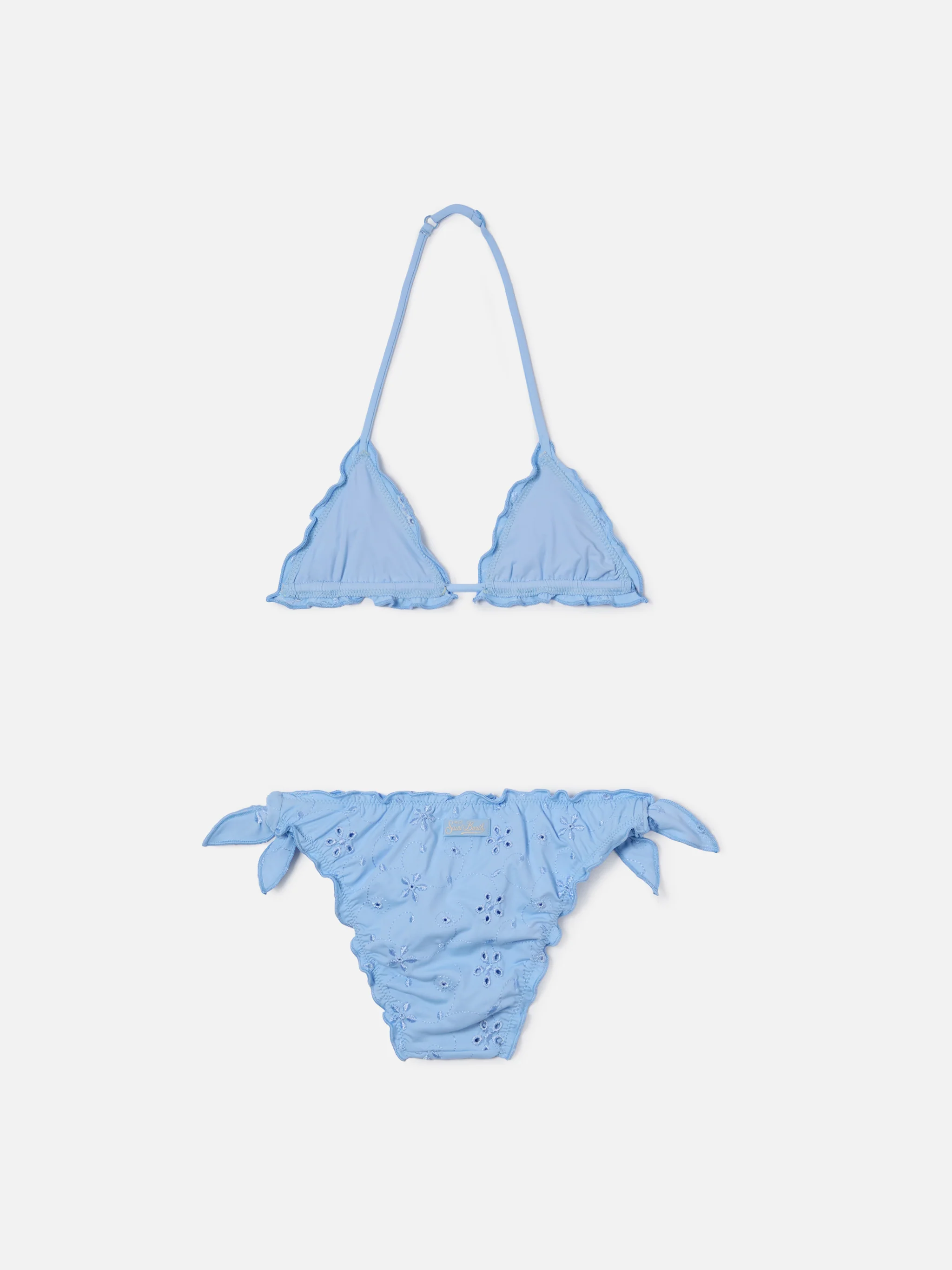Cris sangallo bikini in light blue with ruffled edges - Image 2