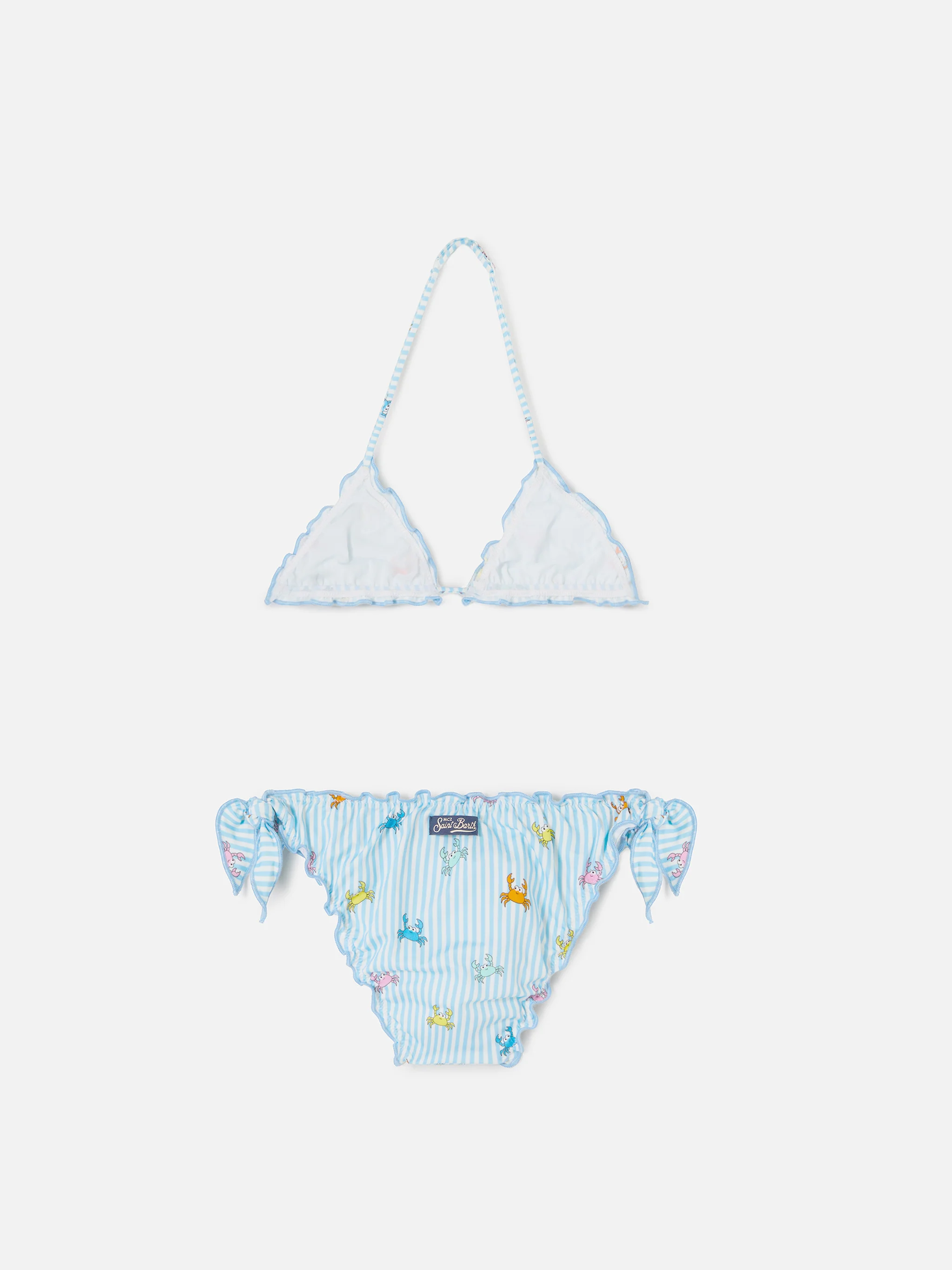 Cris stretch bikini with striped and crab print - Image 2