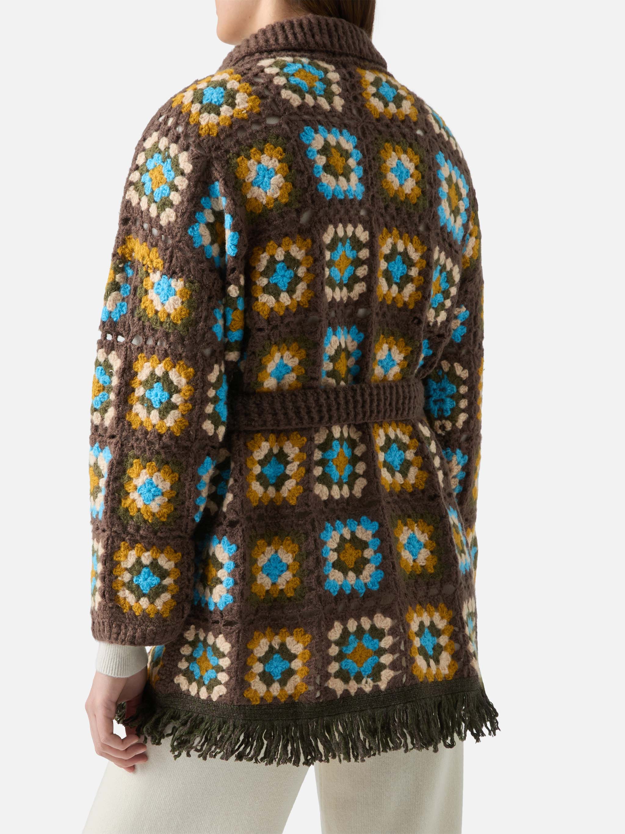 Cristabel Crochet Cardigan with belt - Image 3