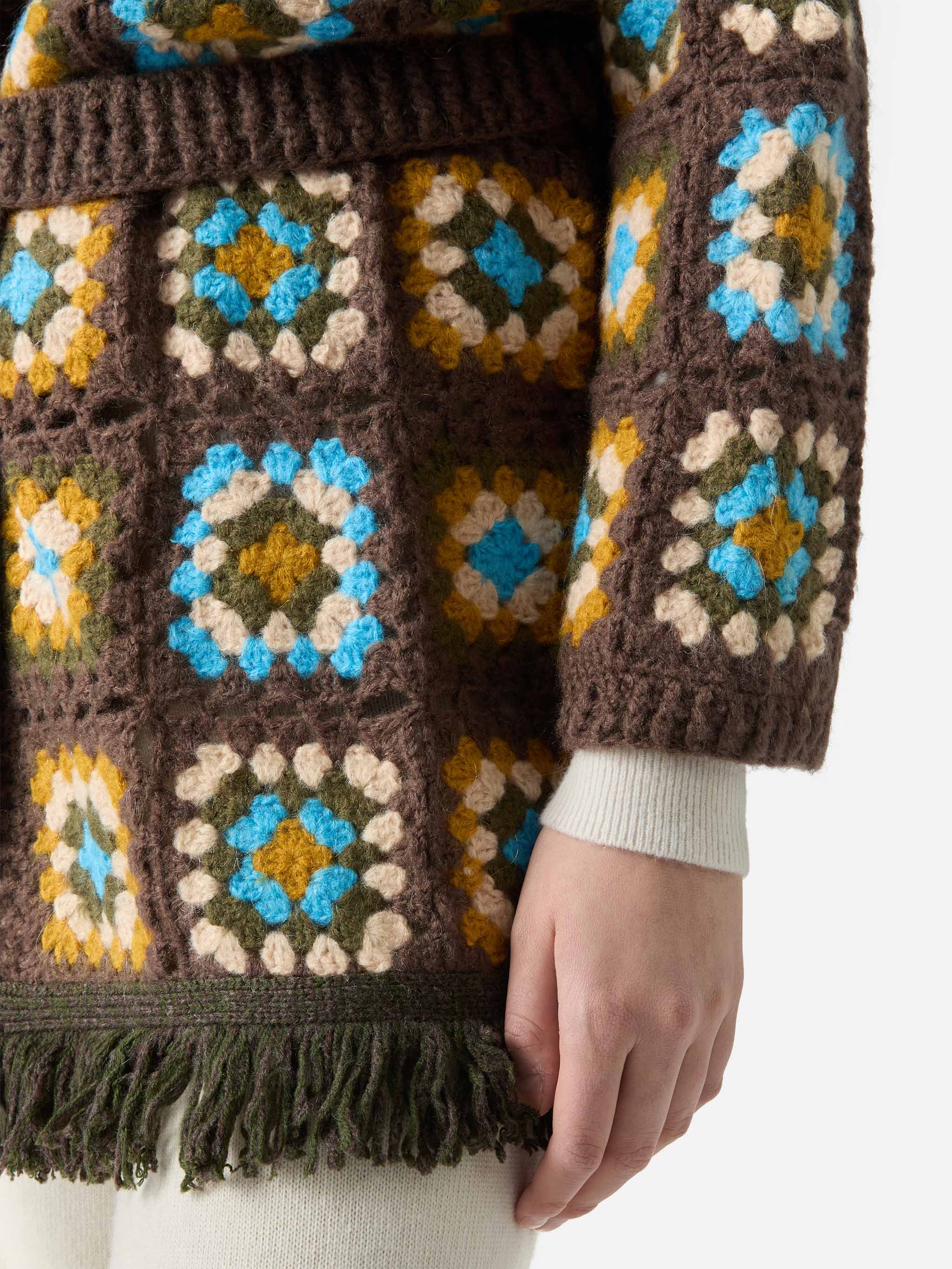 Cristabel Crochet Cardigan with belt - Image 4