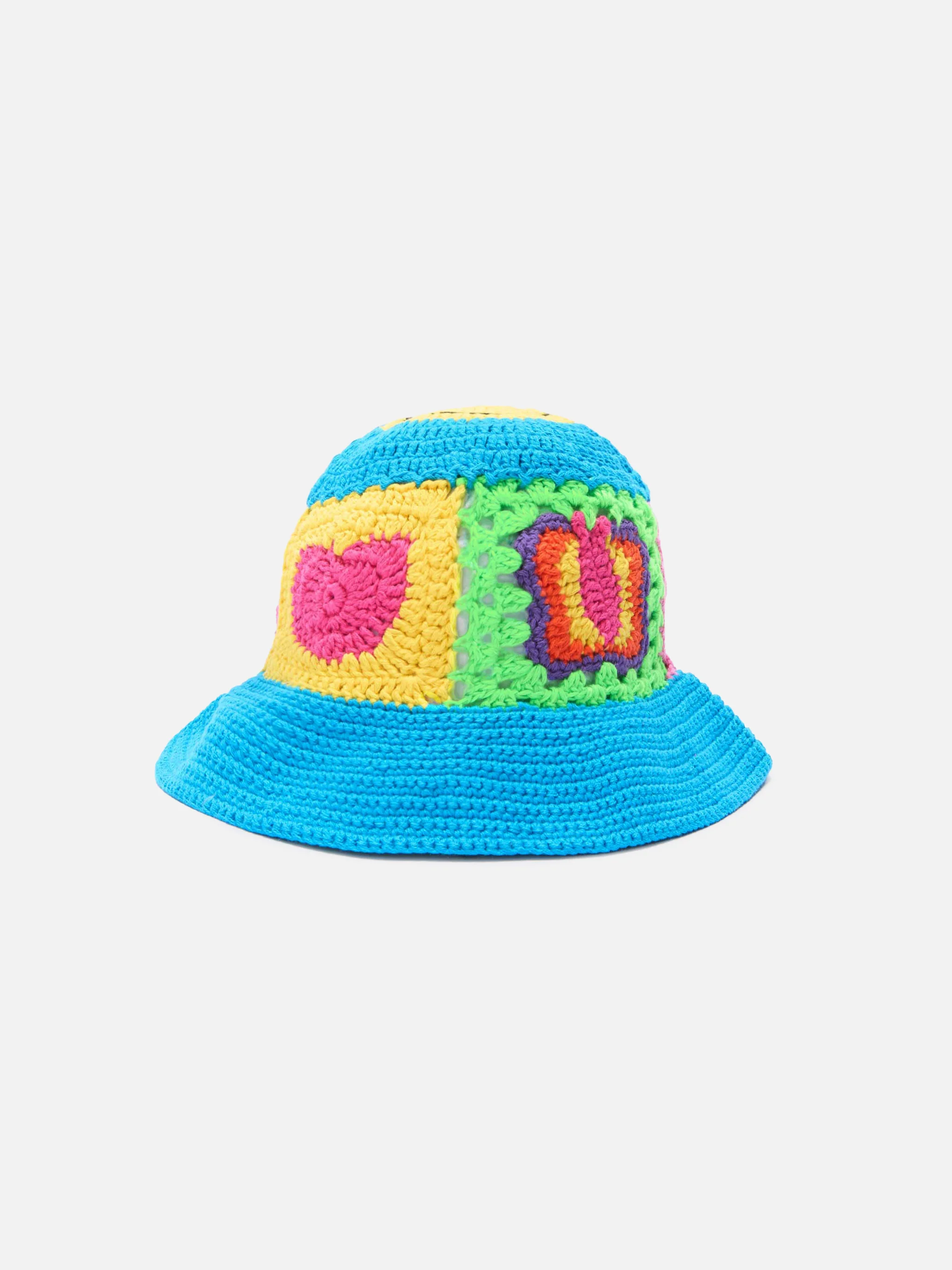 Crochet hat Jr in multicolor tiles - Image 3