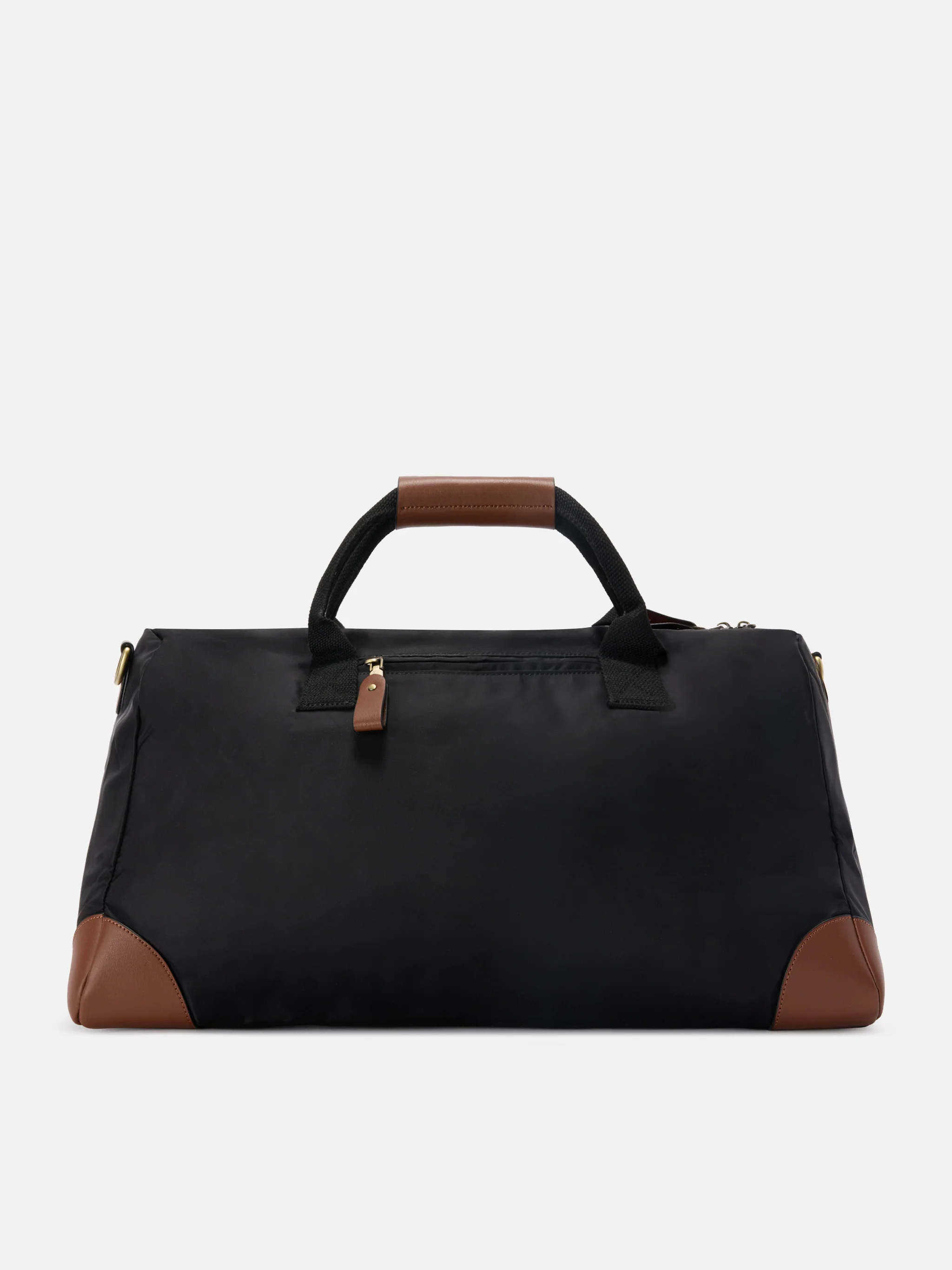 Daily black nylon weekender with embroidered logo - Image 3