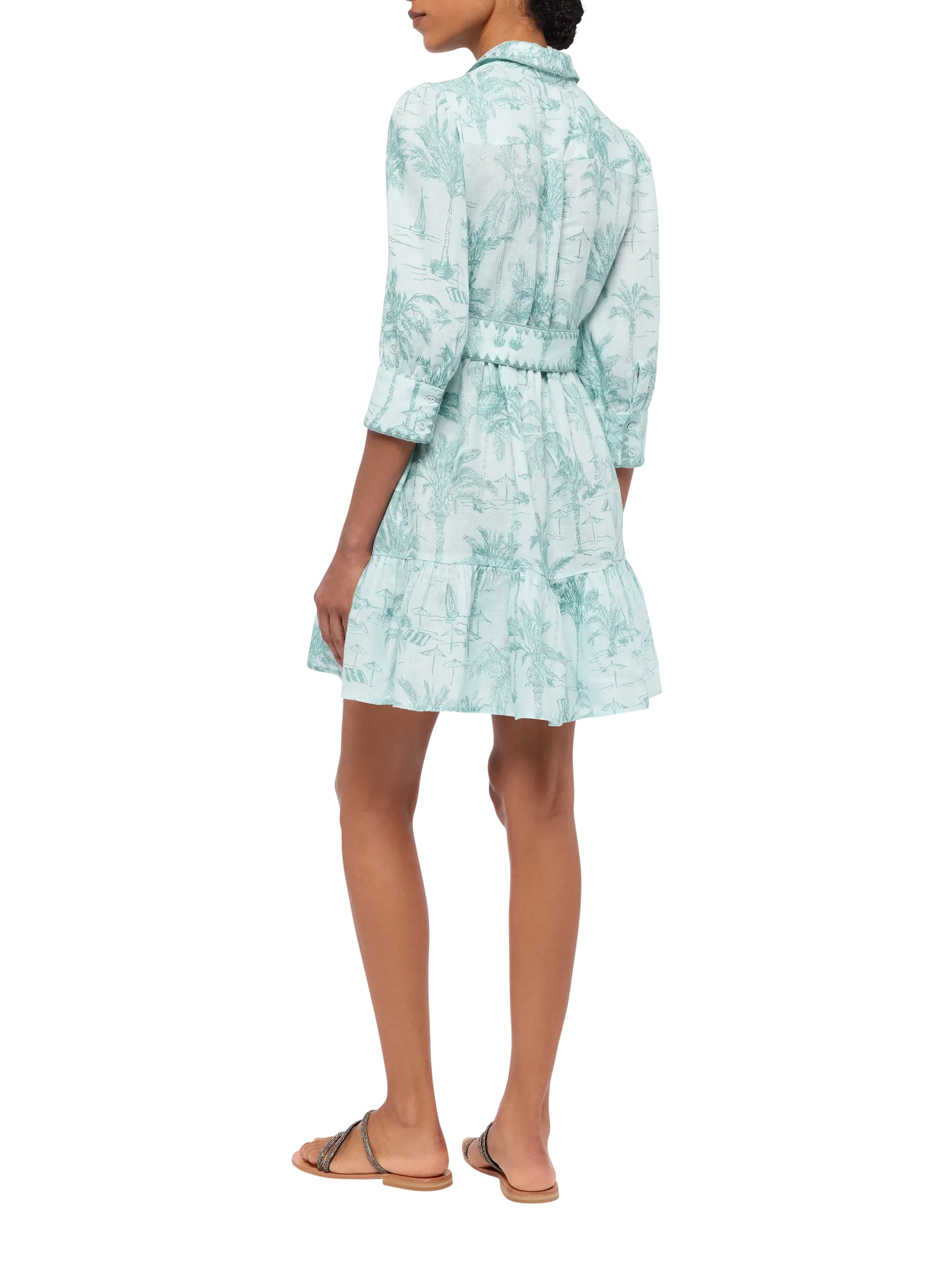 Daisi toile de jouy linen dress - Image 3