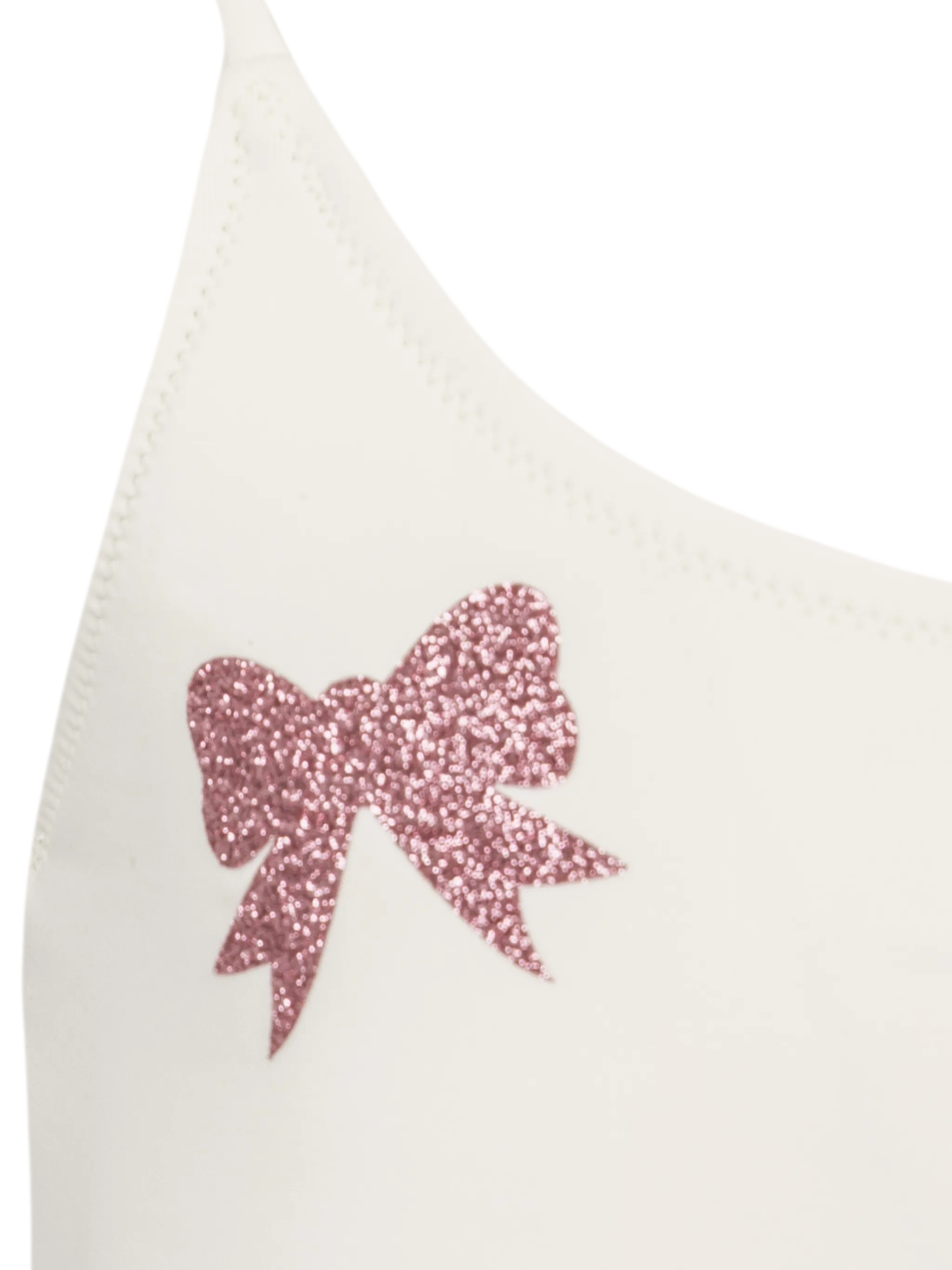 Dancer one-piece swimsuit with tulle ruffle and glittered bows - Image 3