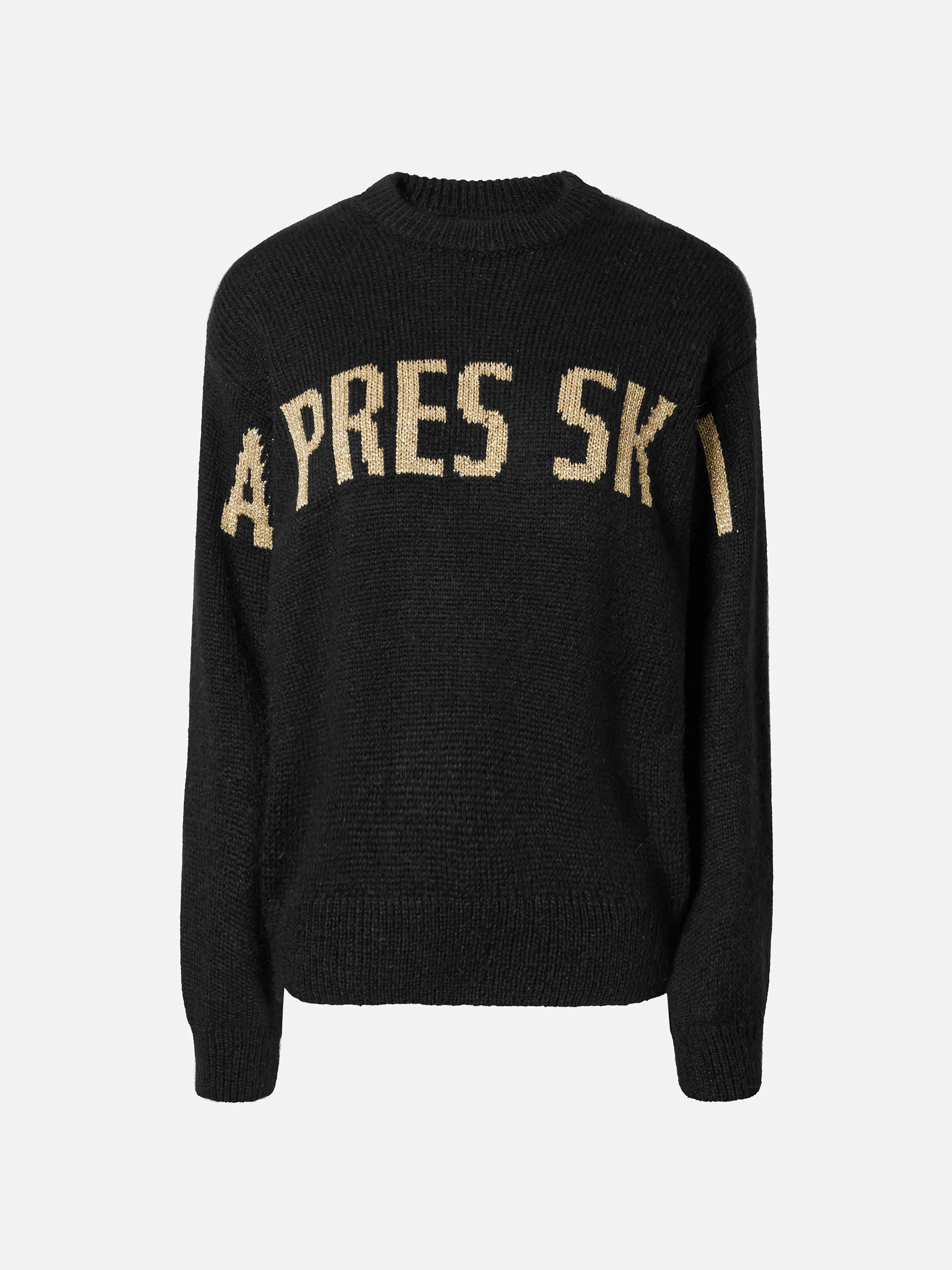 Danya alpaca-blend sweater in black with Après Ski jacquard - Image 5