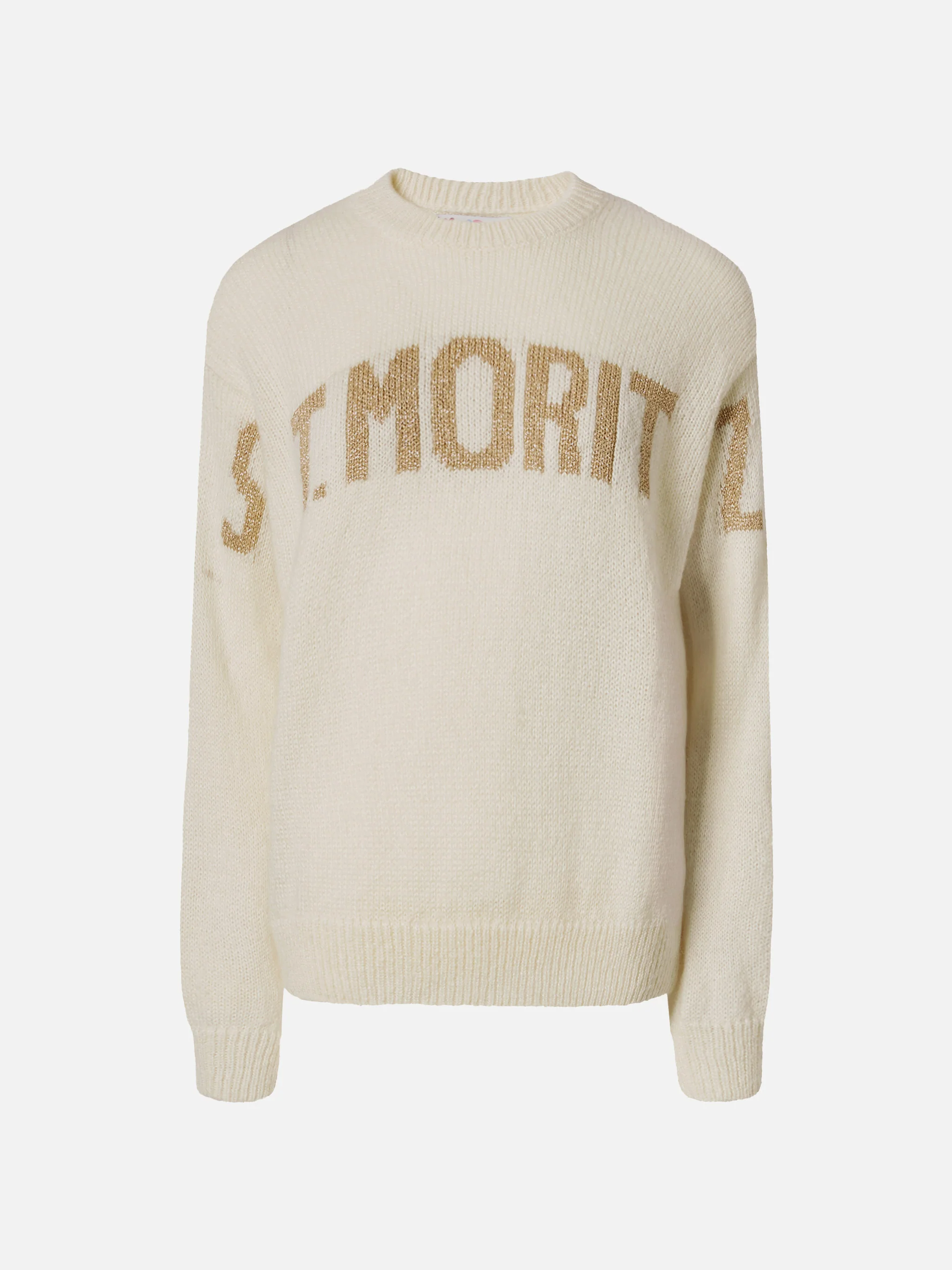 Danya alpaca-blend sweater in white with St. Moritz jacquard - Image 4