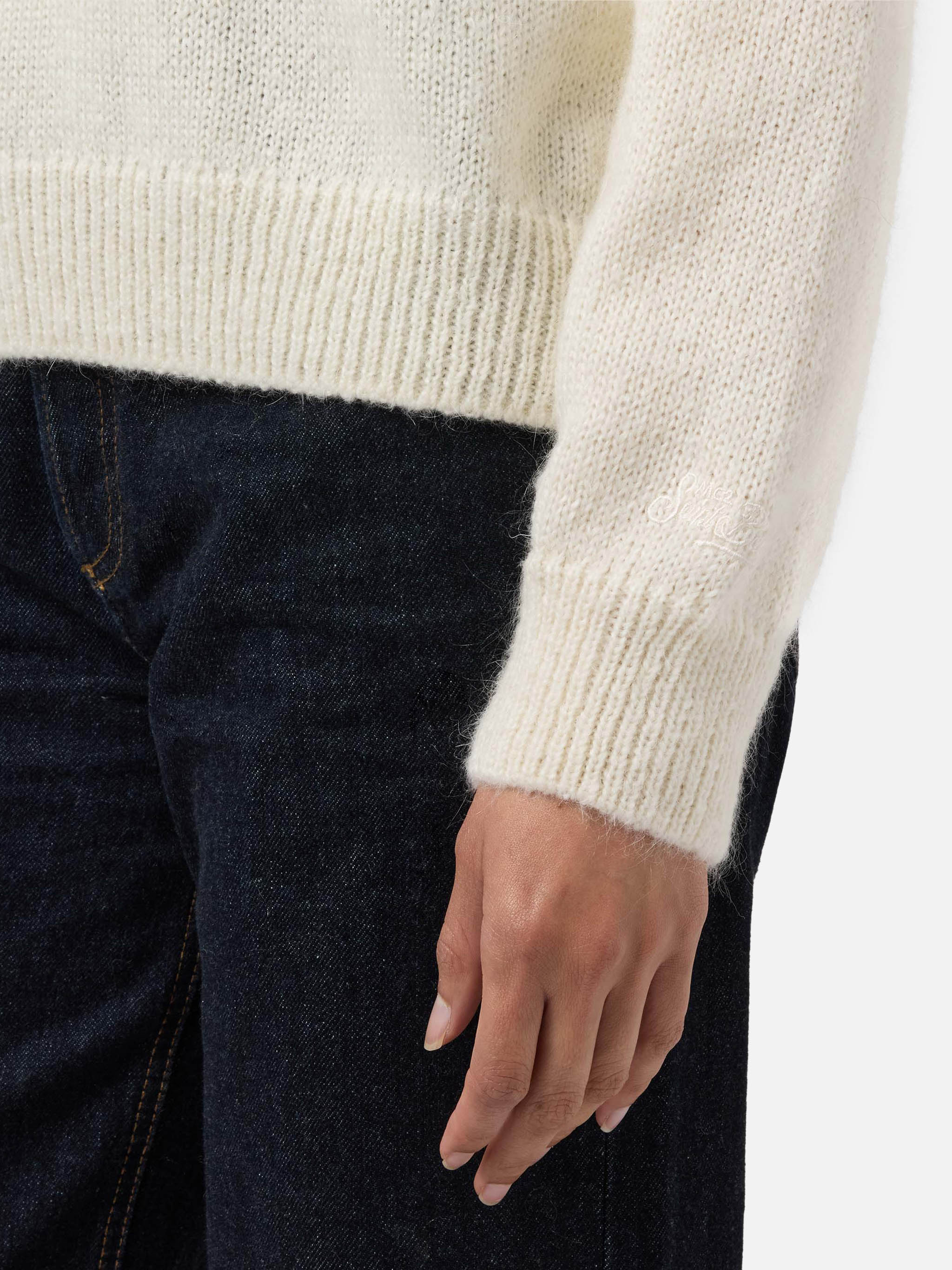Danya alpaca-blend sweater in white with St. Moritz jacquard - Image 5