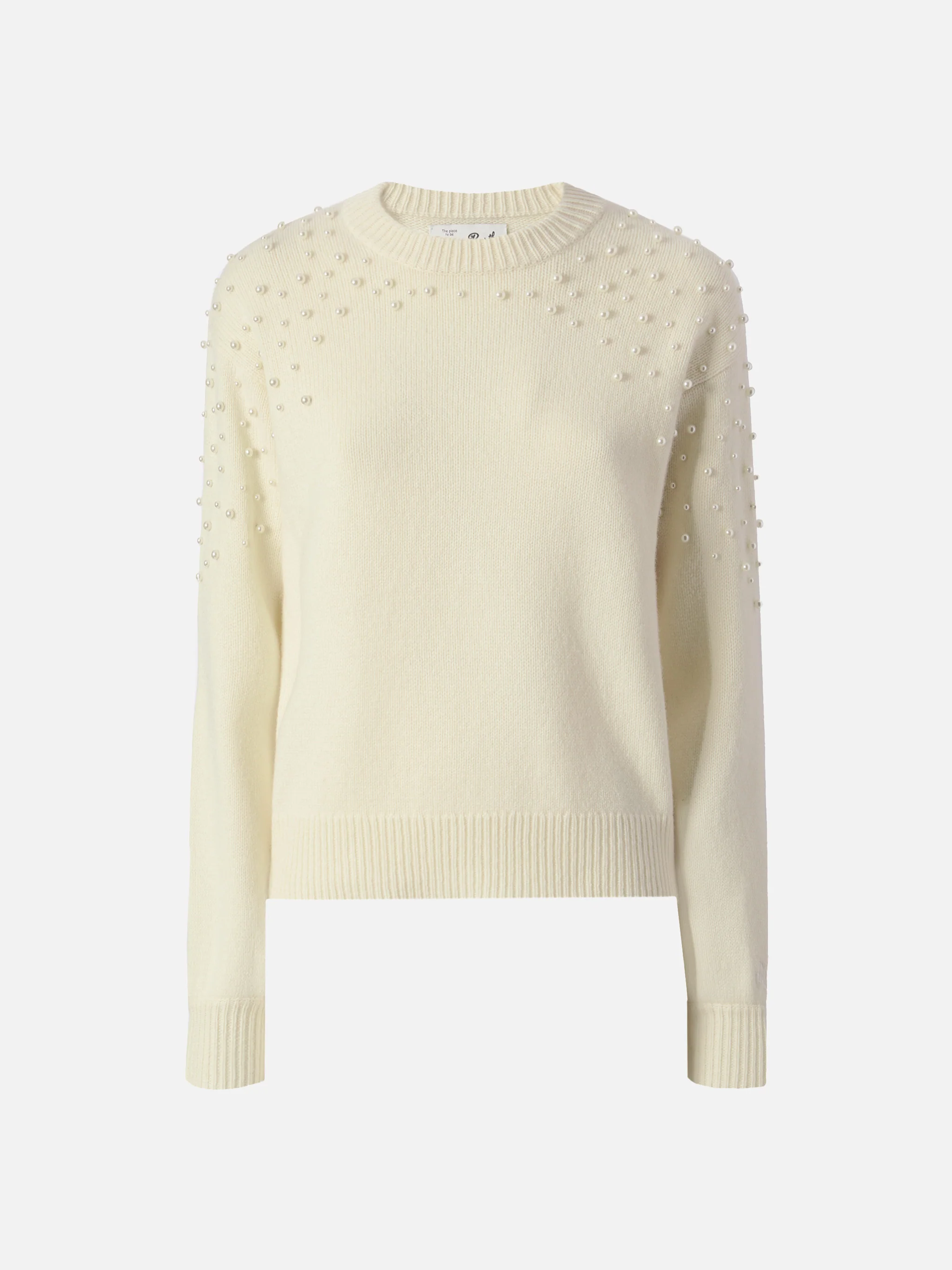 Danya sweater in wool blend with pearl appliqués - Image 5