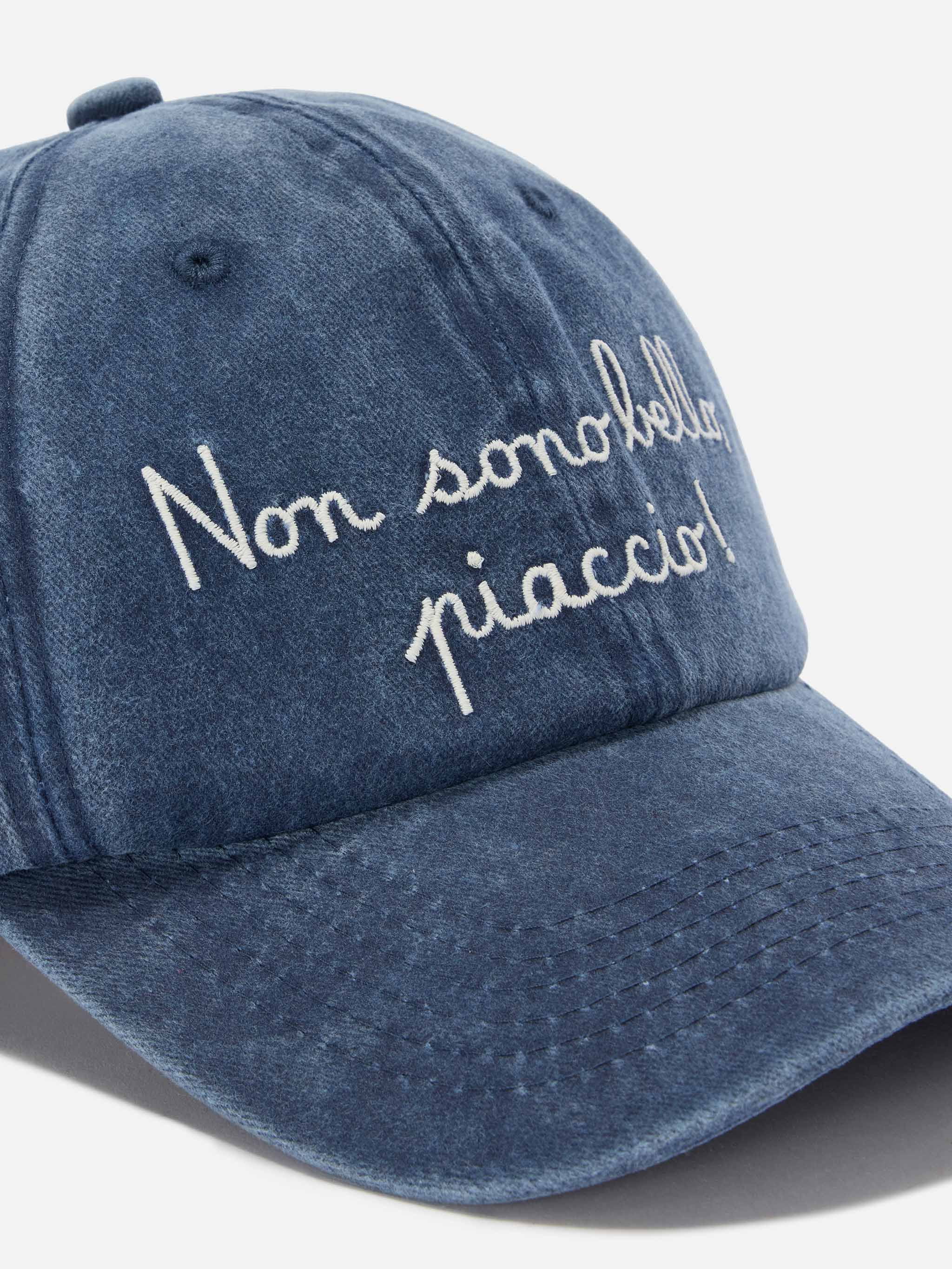 Davis cotton baseball cap in blue with embroidery| Special Edition - Image 2