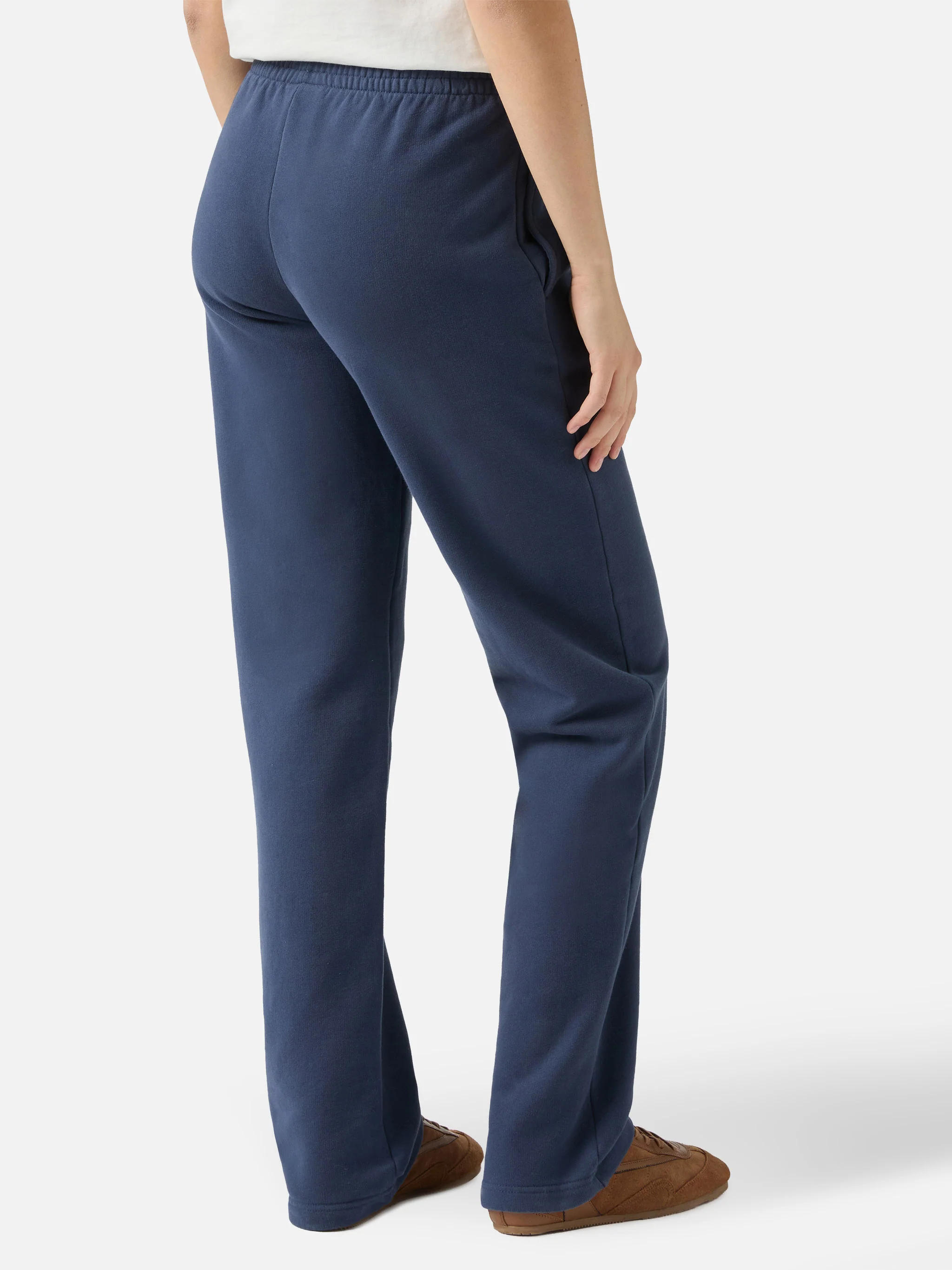 Deena straight-hem joggers in navy blue - Image 3